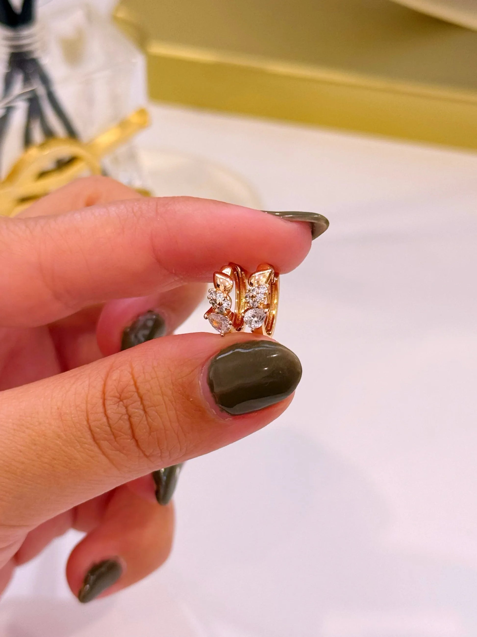 Argolinhas efeito 3 gotinhas | Rose Gold