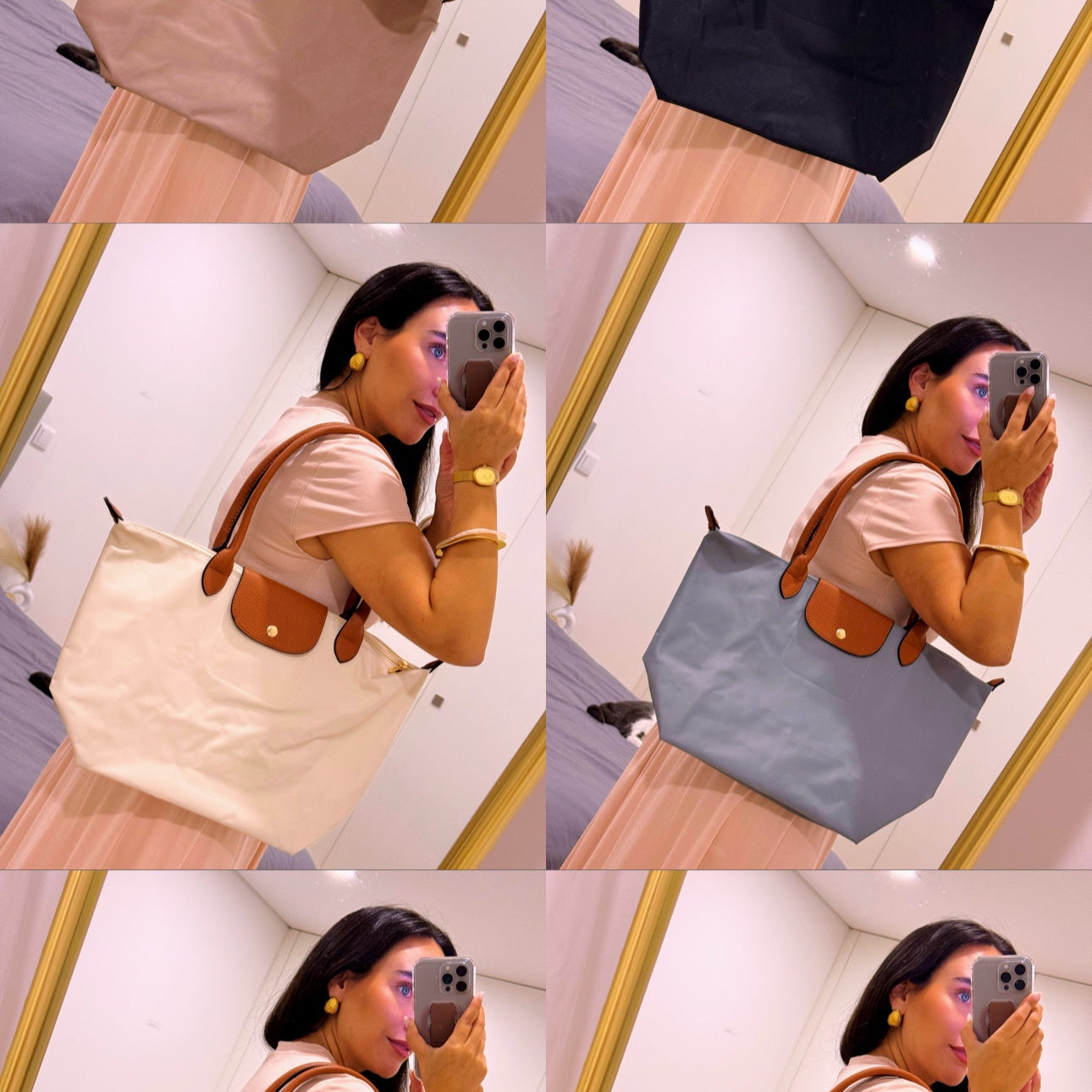 Mala de ombro grande em tecido • Shopper / Tote Bag • tamanho L  | 6 Cores