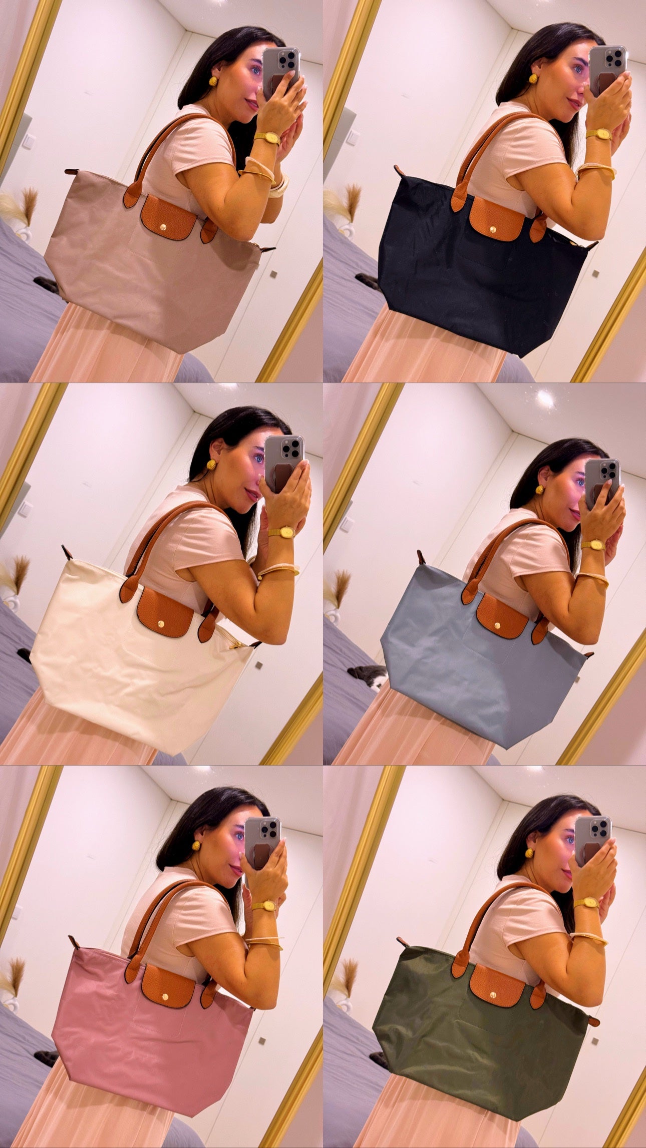 Mala de ombro grande em tecido • Shopper / Tote Bag • tamanho L  | 6 Cores