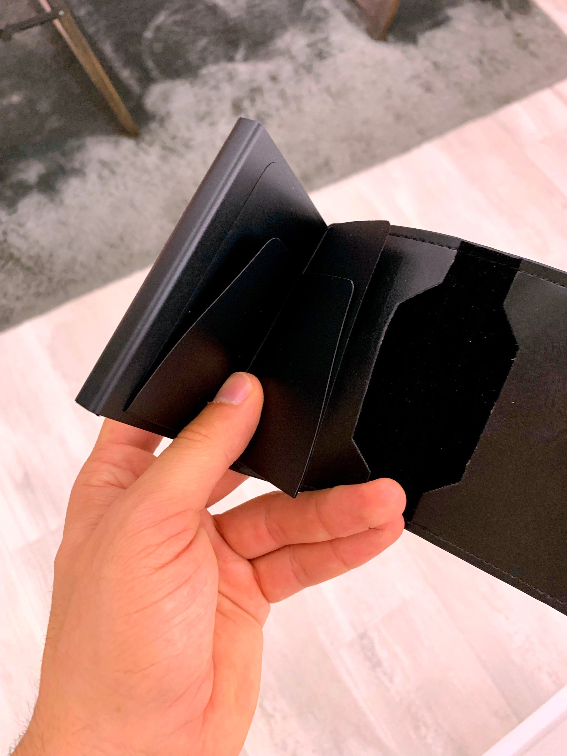 Porta cartões com fecho de mola e mini bolsa | 3 cores