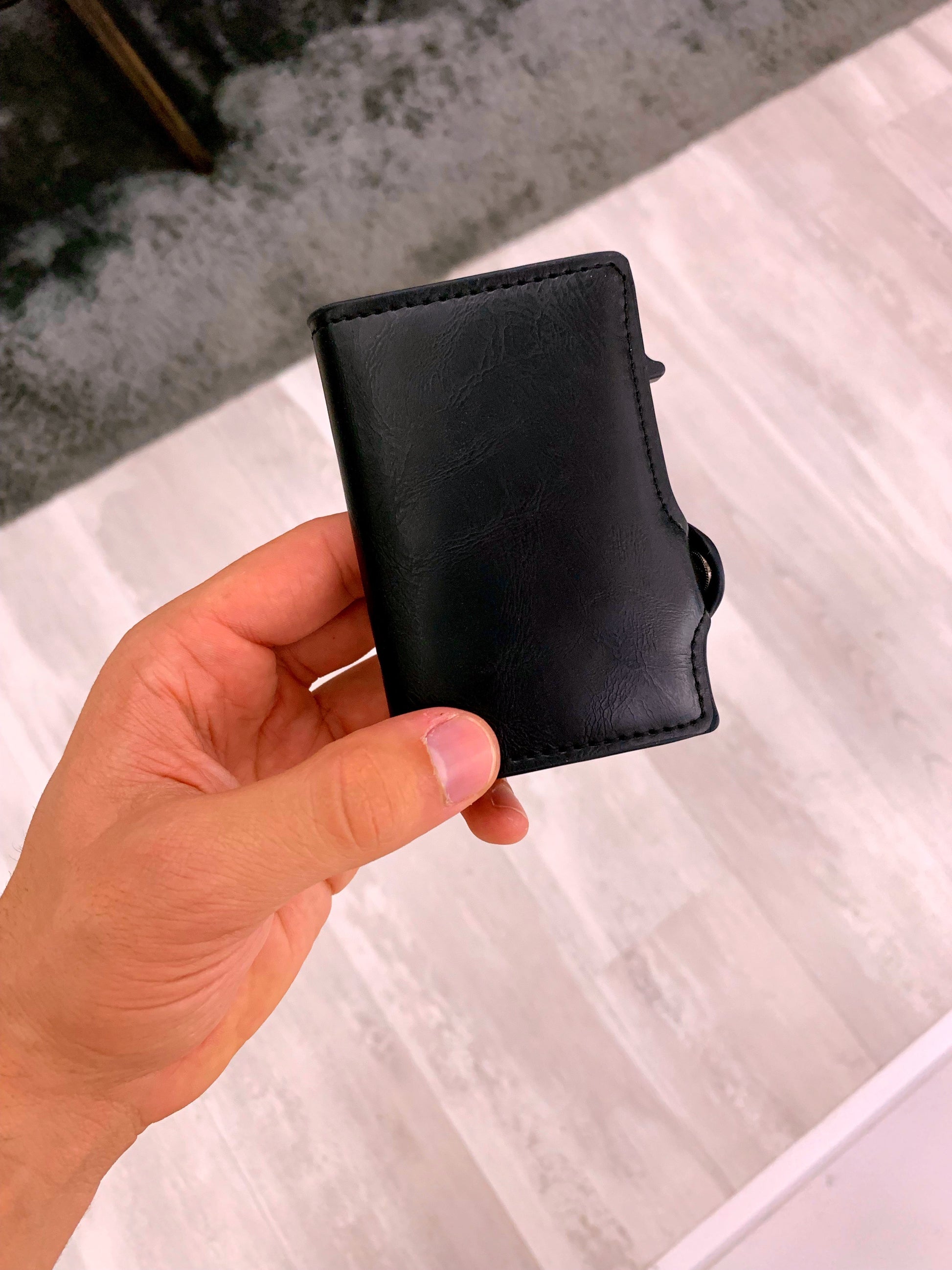 Porta cartões com fecho de mola e mini bolsa | 3 cores