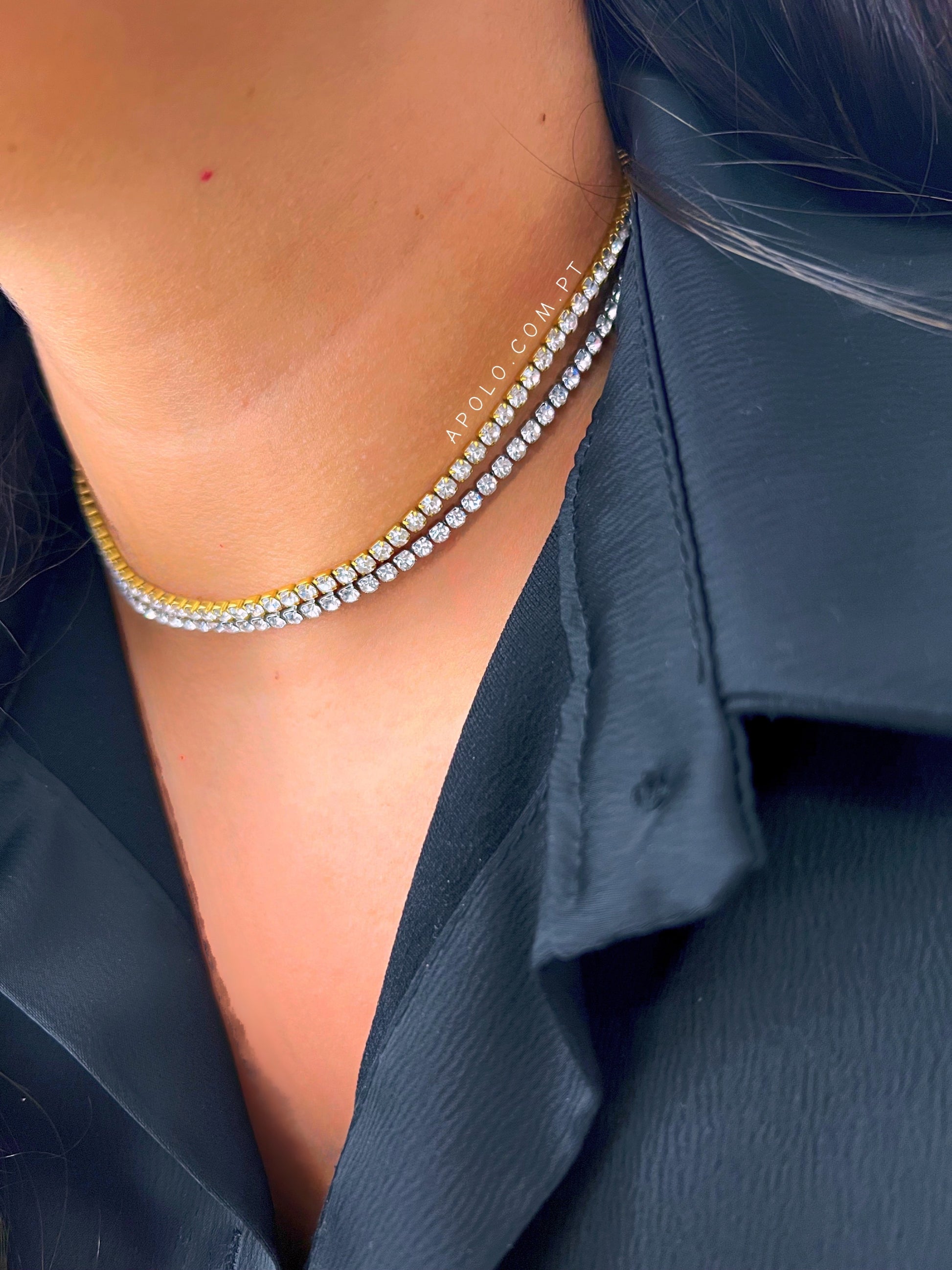 Colar efeito riviera | 2 cores