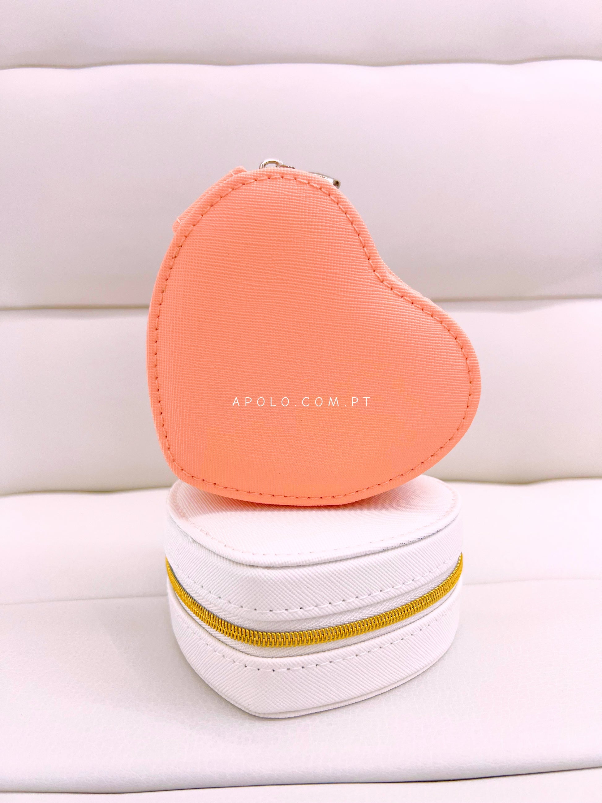 Mini guarda jóias em formato coração | 2 cores