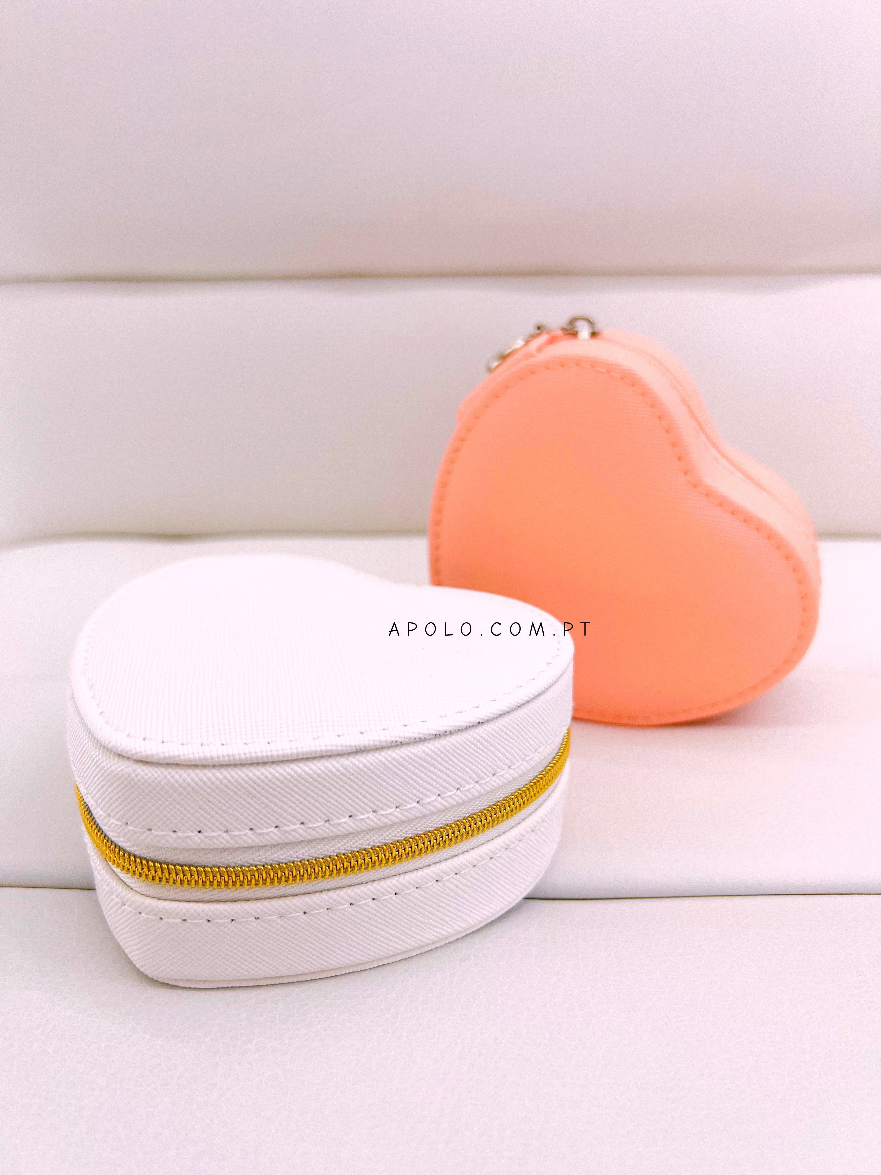 Mini guarda jóias em formato coração | 2 cores