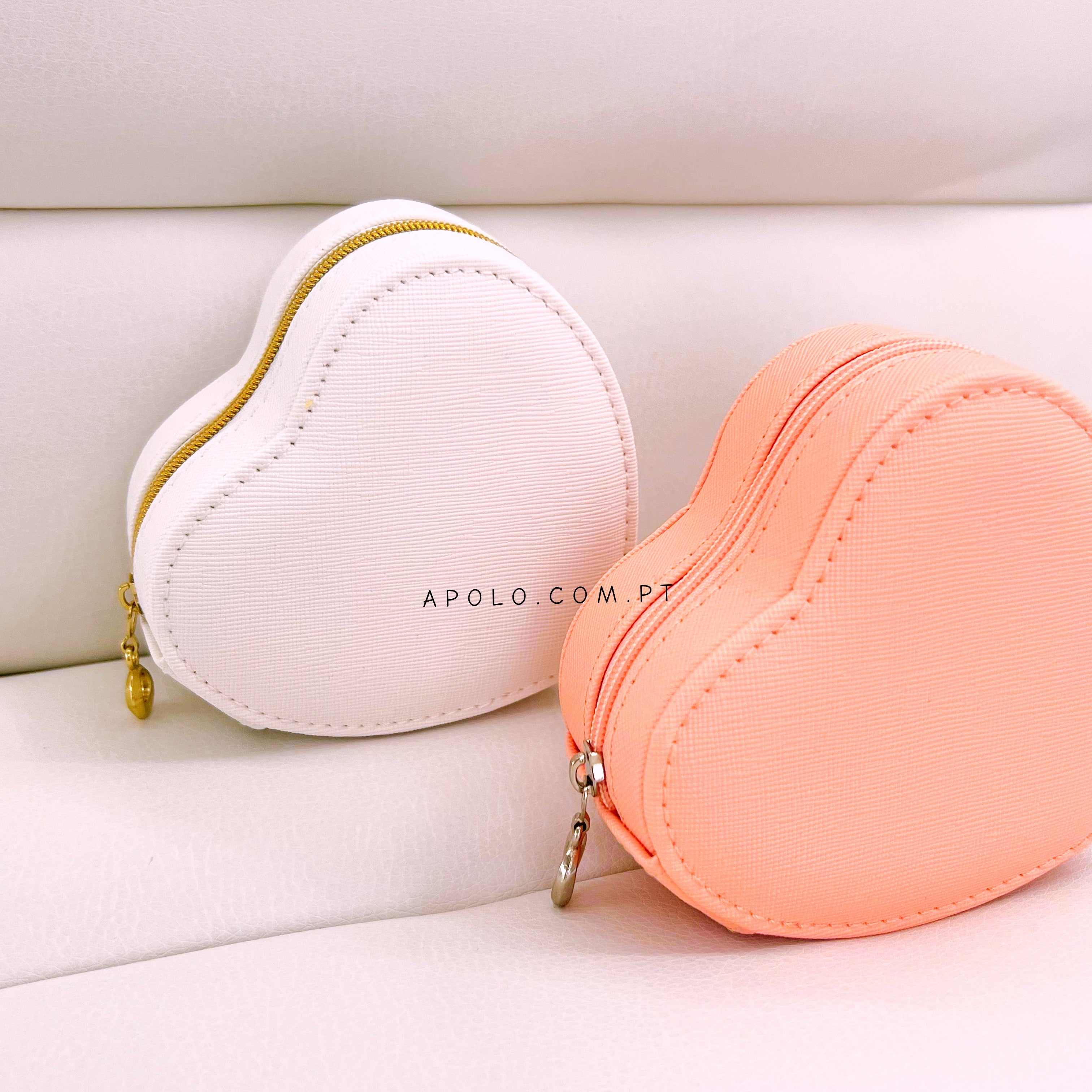 Mini guarda jóias em formato coração | 2 cores