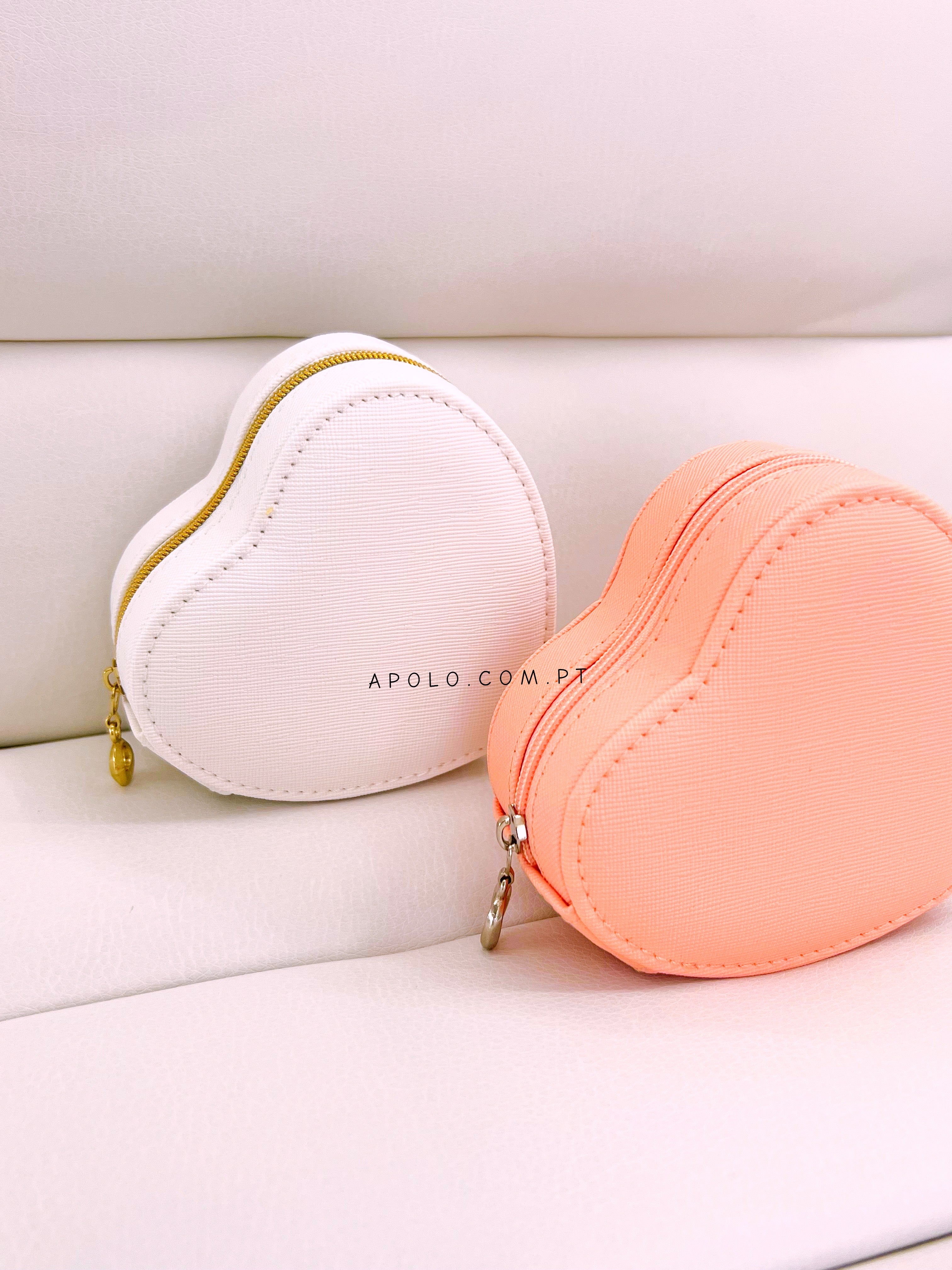 Mini guarda jóias em formato coração | 2 cores