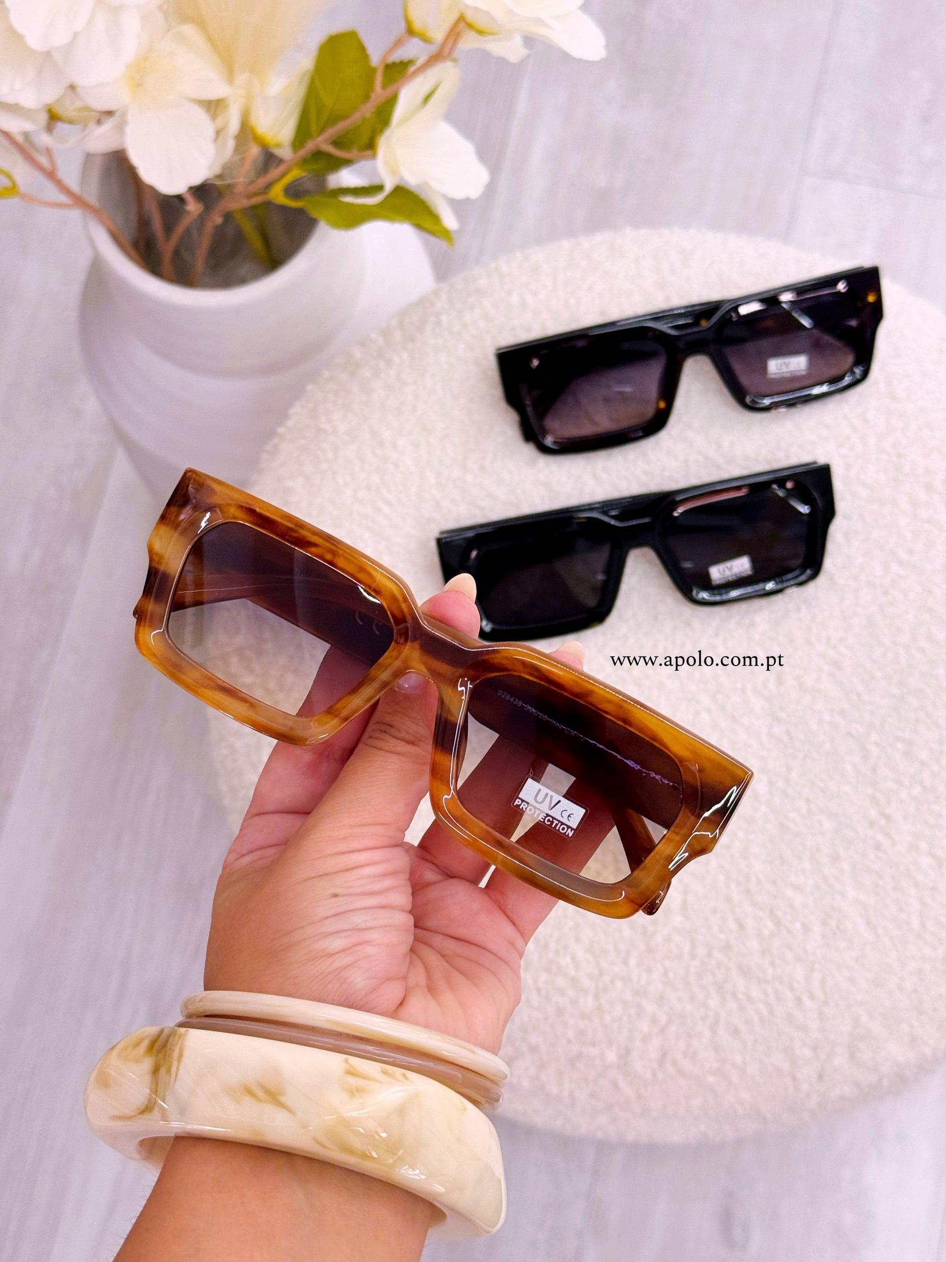 Óculos com armação em massa | 3 cores