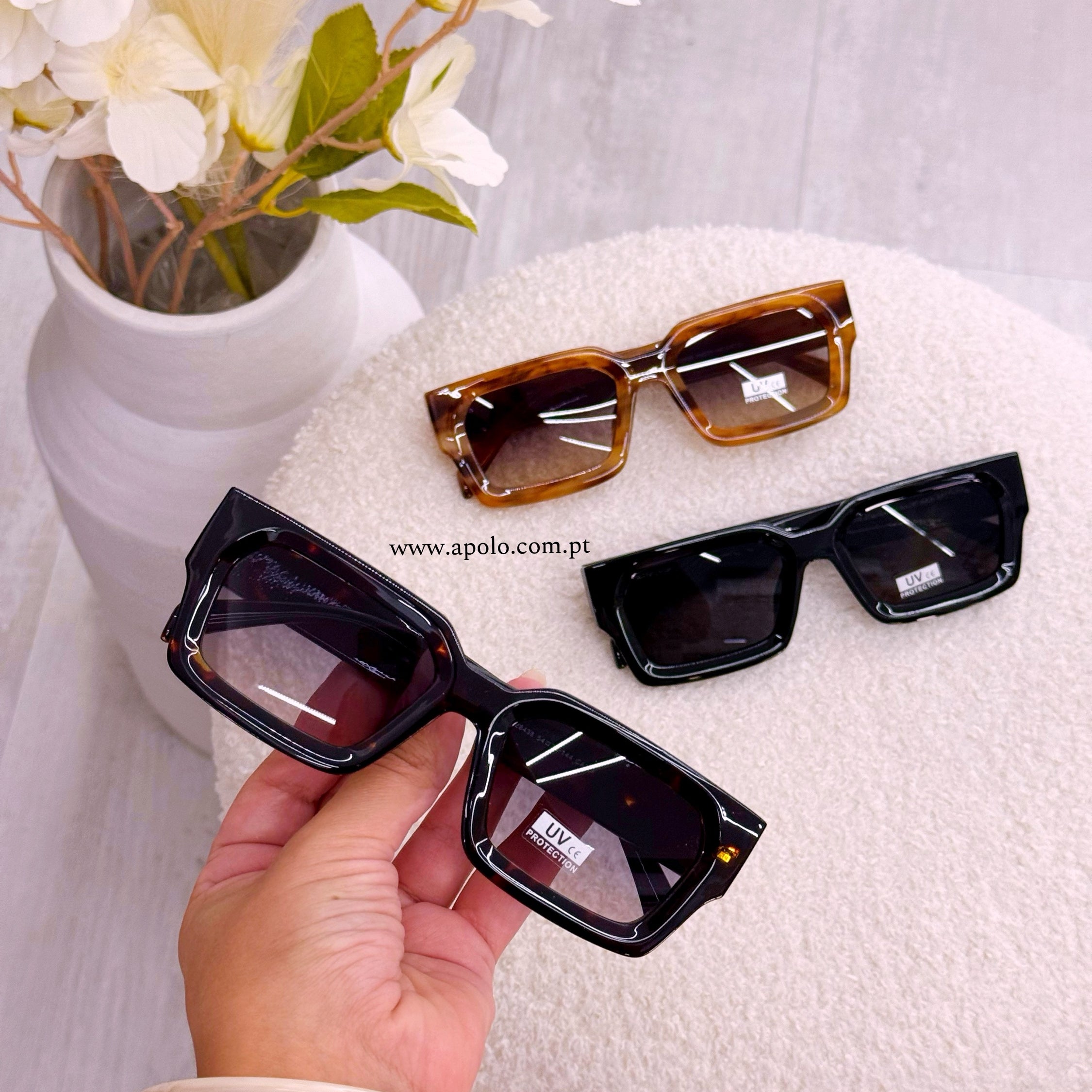 Óculos com armação em massa | 3 cores