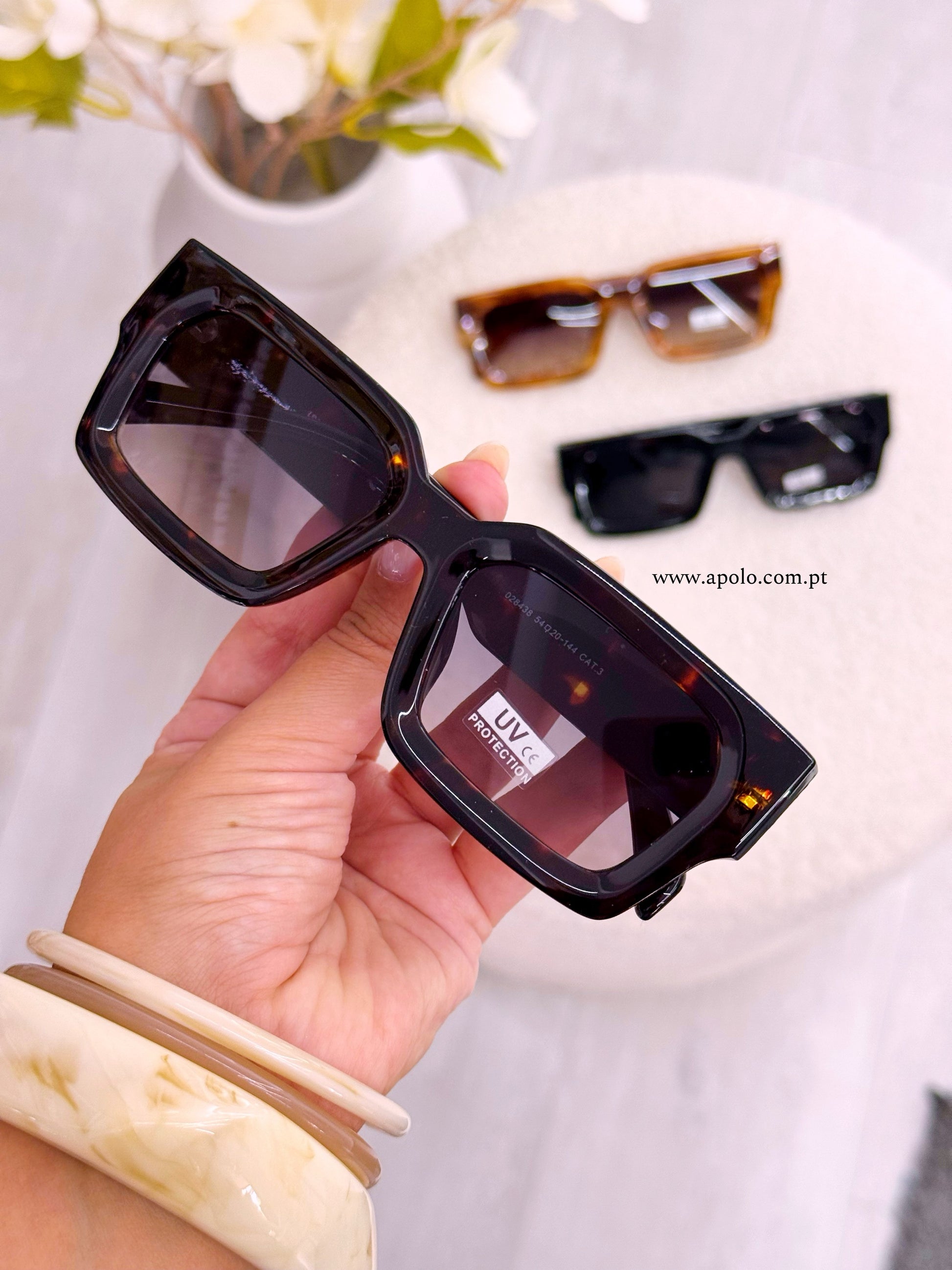 Óculos com armação em massa | 3 cores