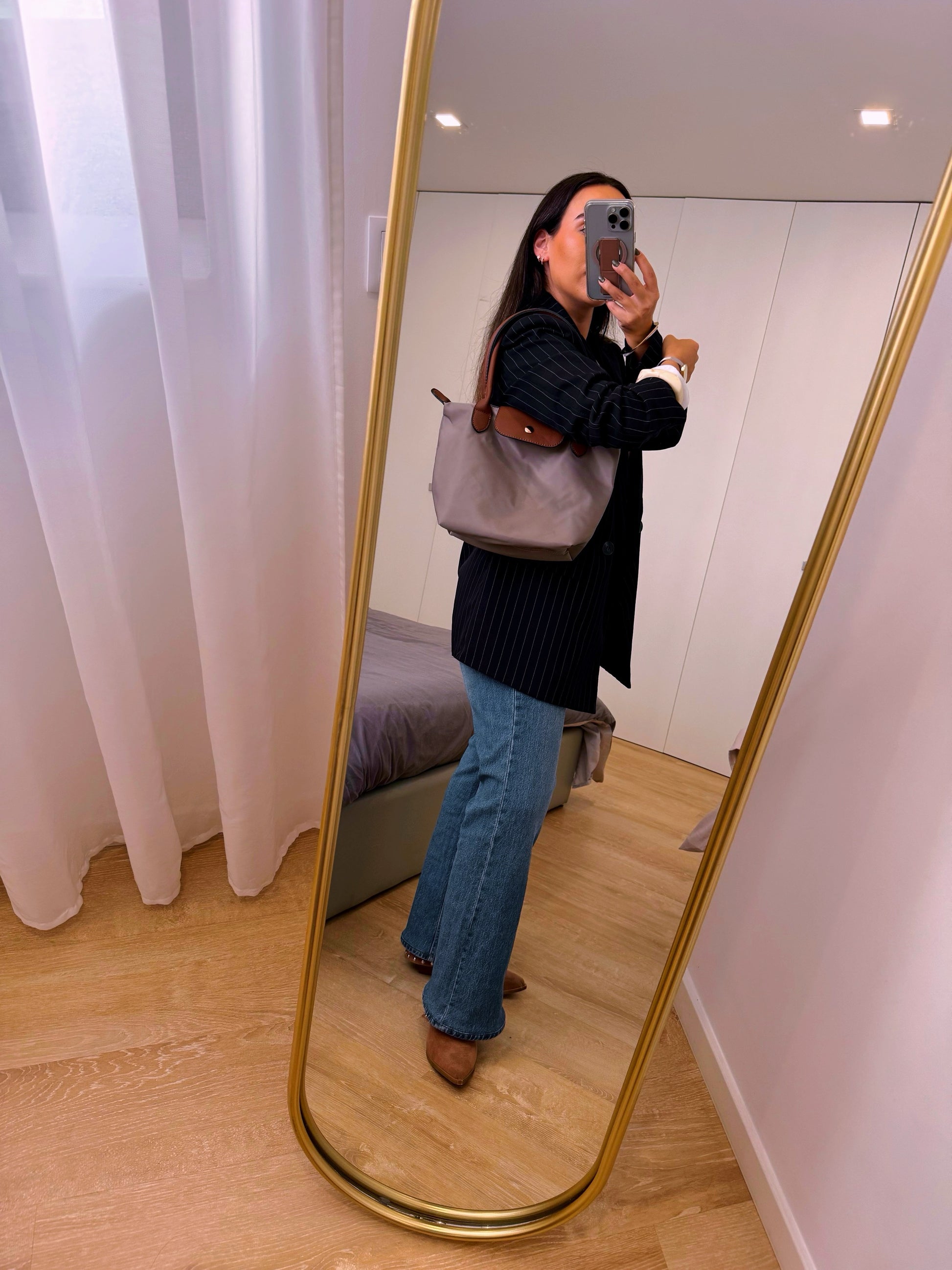 Mala de ombro em Tecido • tamanho M | 2 Cores (Coleção Outono 🍂)