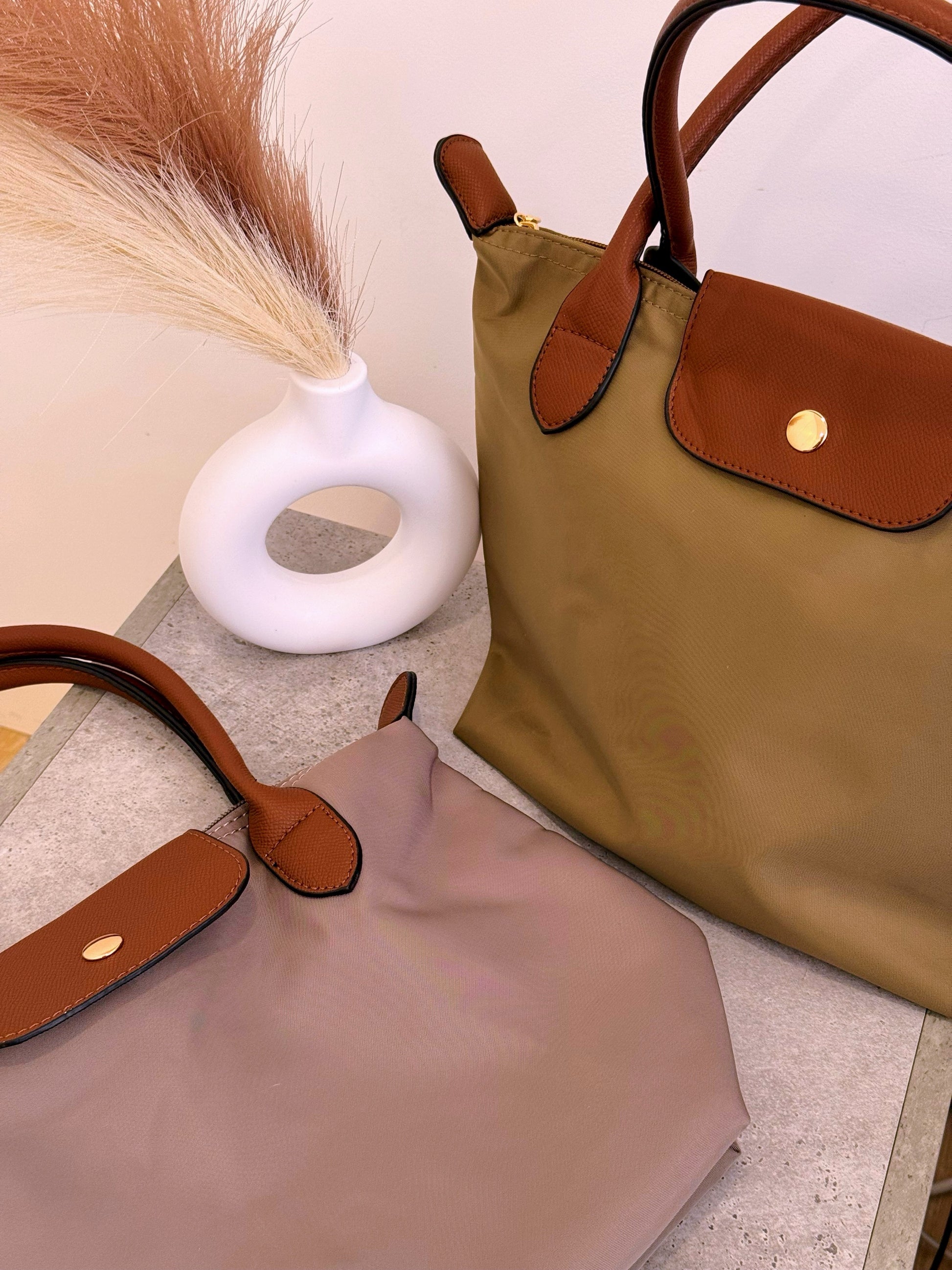 Mala de ombro em Tecido • tamanho M | 2 Cores (Coleção Outono 🍂)