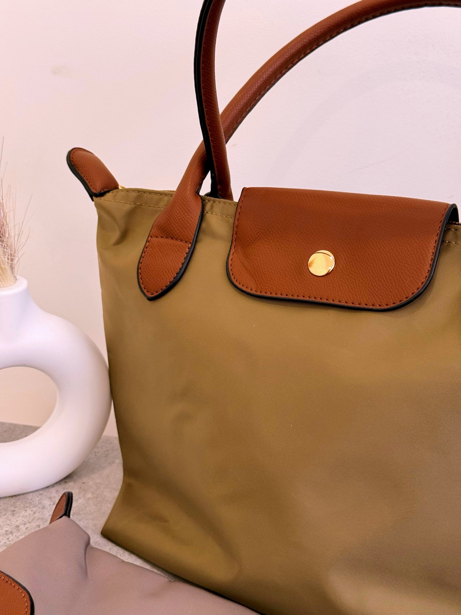 Mala de ombro em Tecido • tamanho M | 2 Cores (Coleção Outono 🍂)