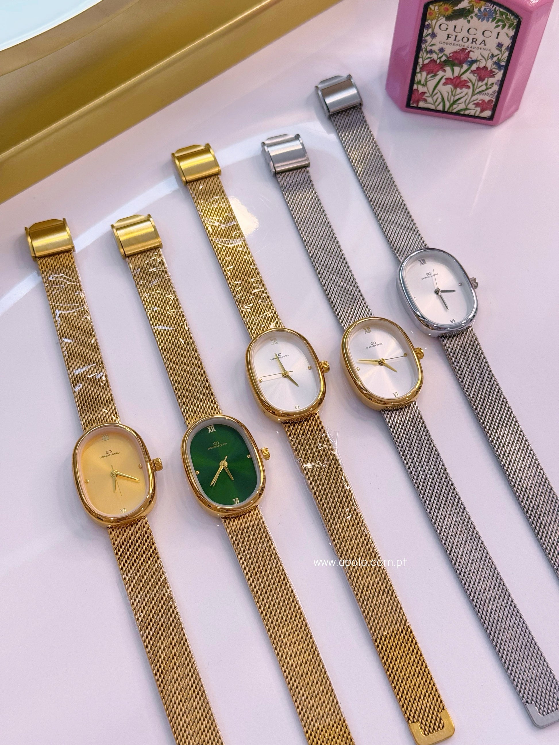 Relógio analógico com mostrador oval | 5 Cores