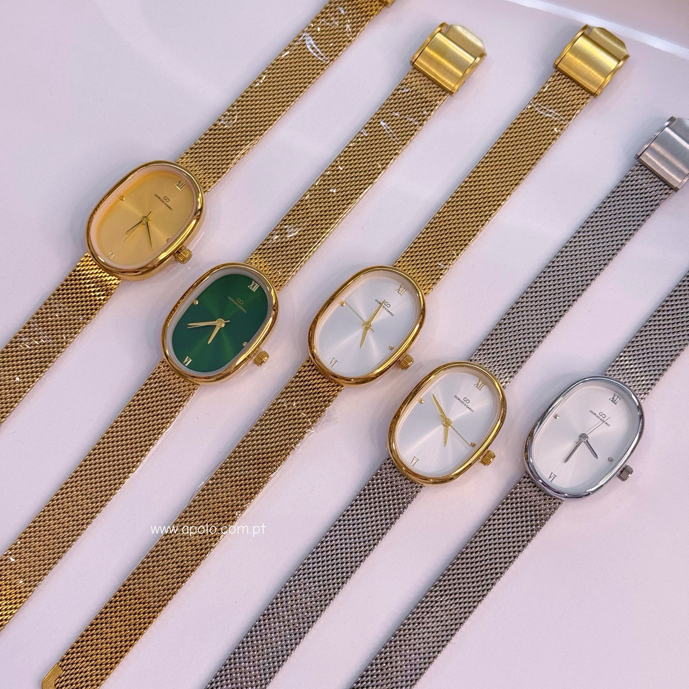 Relógio analógico com mostrador oval | 5 Cores