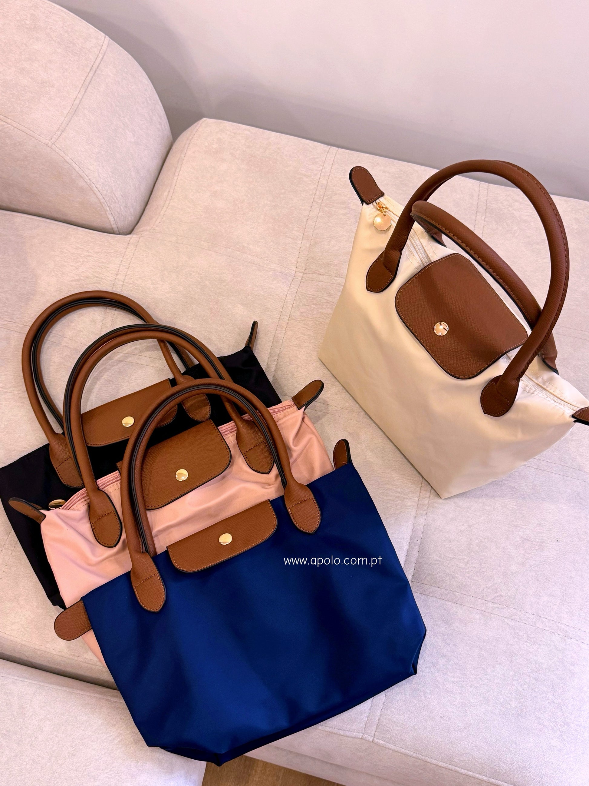 Mala de ombro em Tecido • tamanho M | 4 Cores