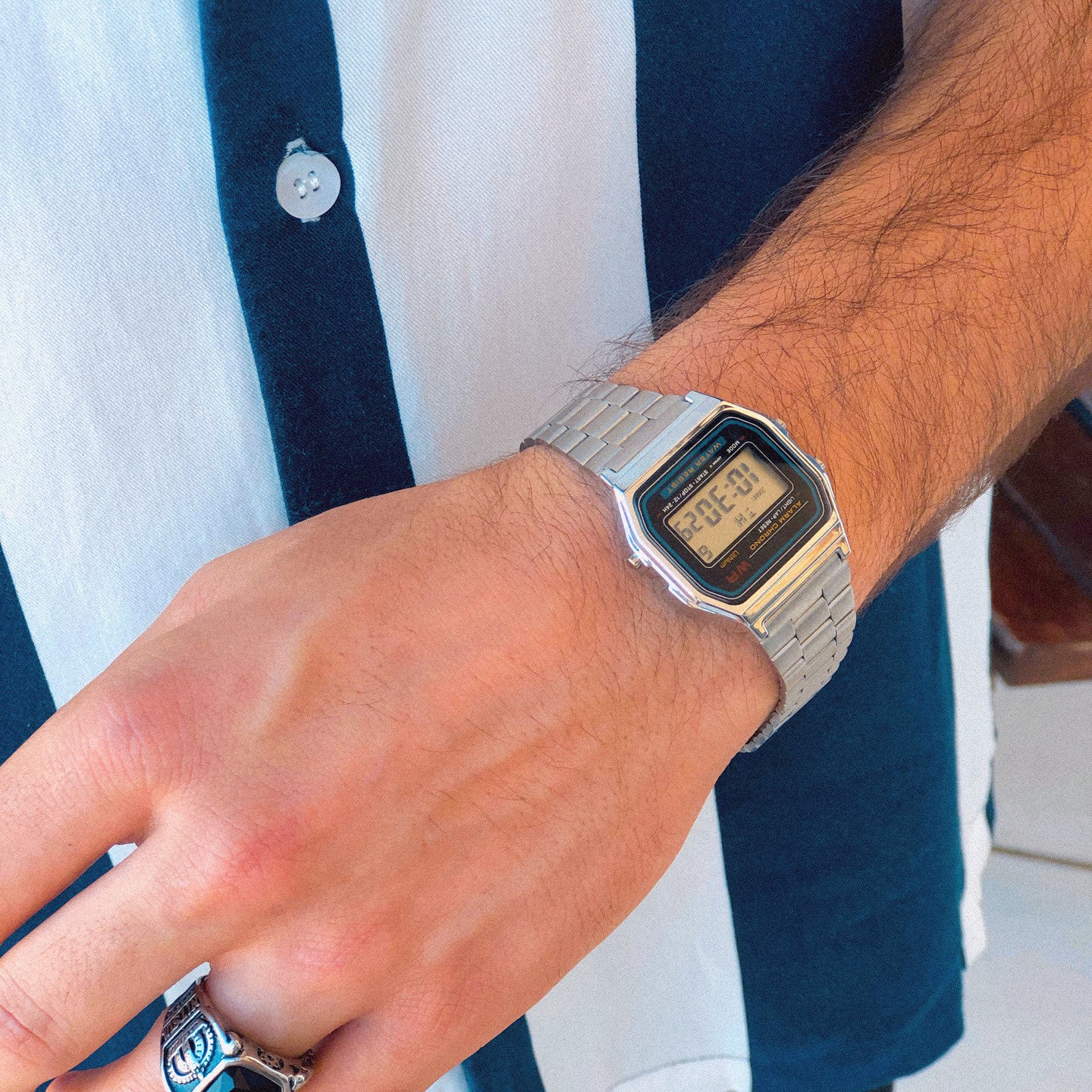 Relógio digital | Prateado