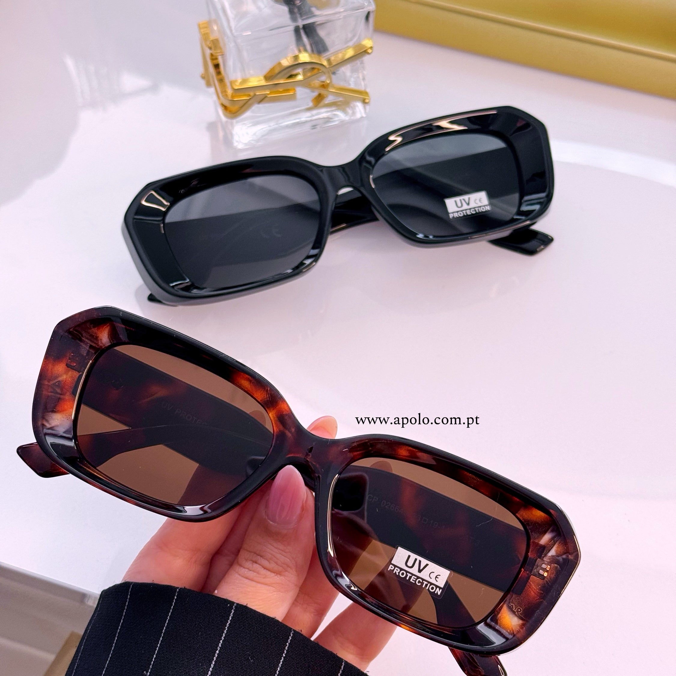 Óculos de massa retangulares | 2 Cores