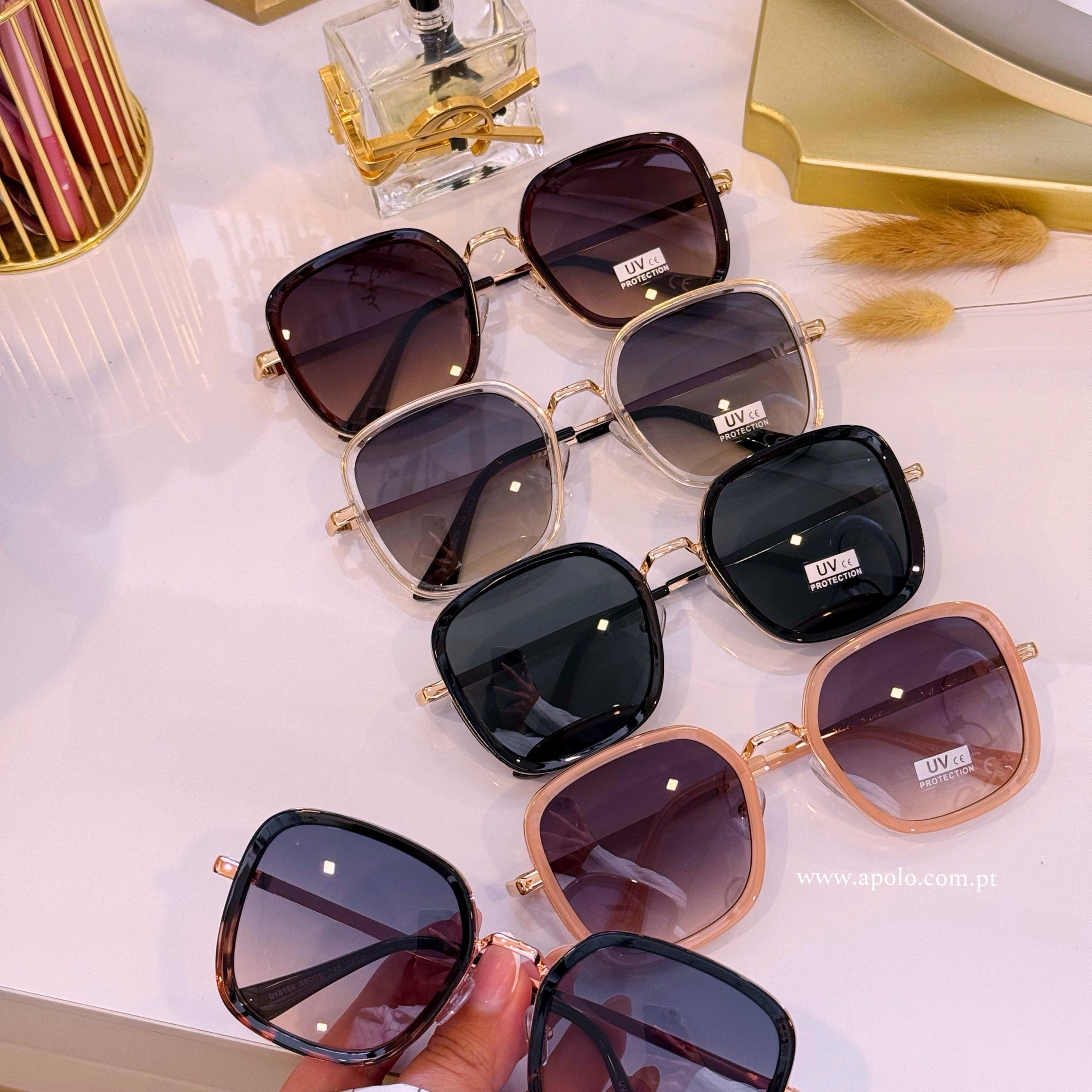 Óculos com armação de massa e metal | 5 Cores