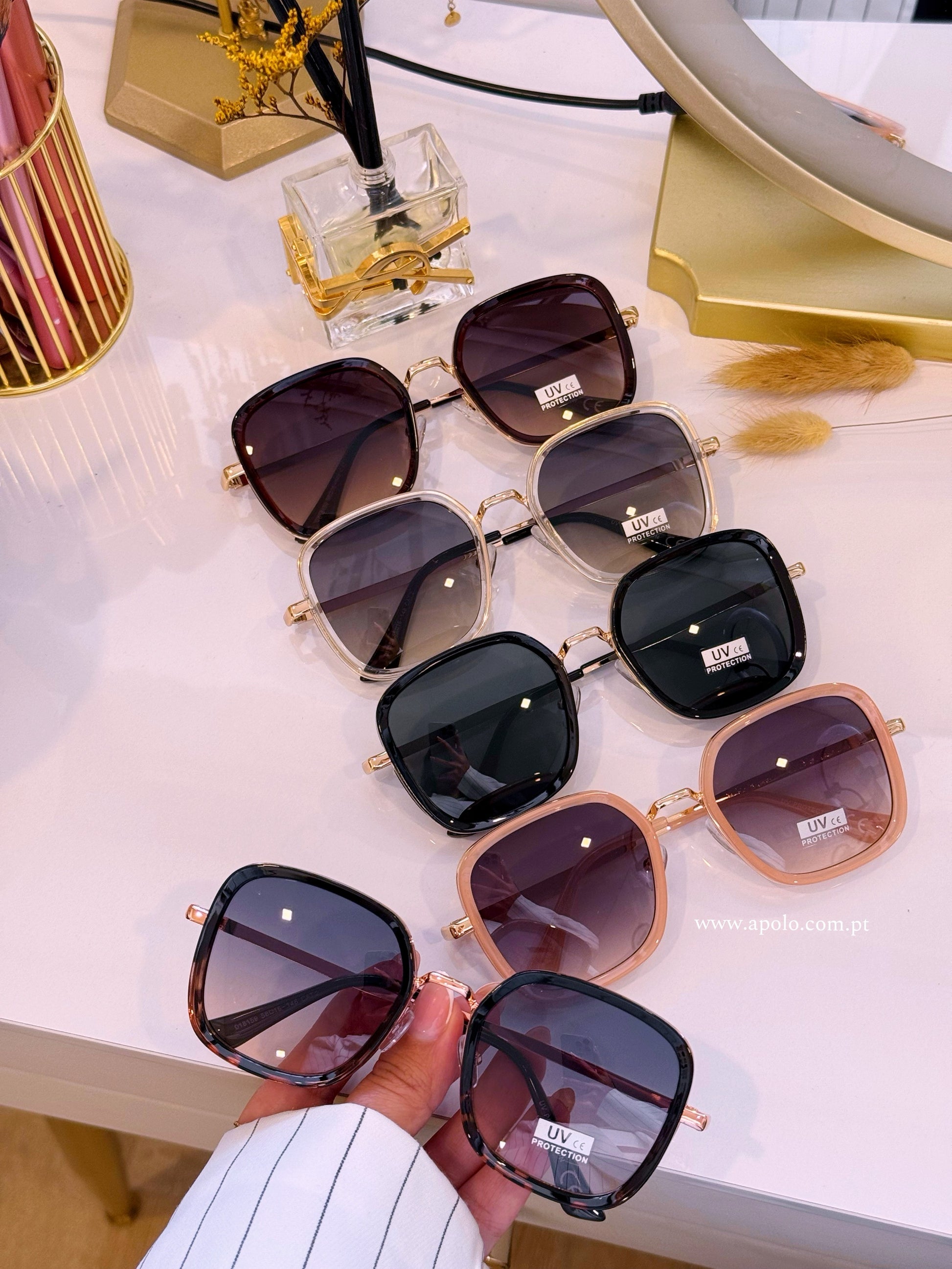 Óculos com armação de massa e metal | 5 Cores