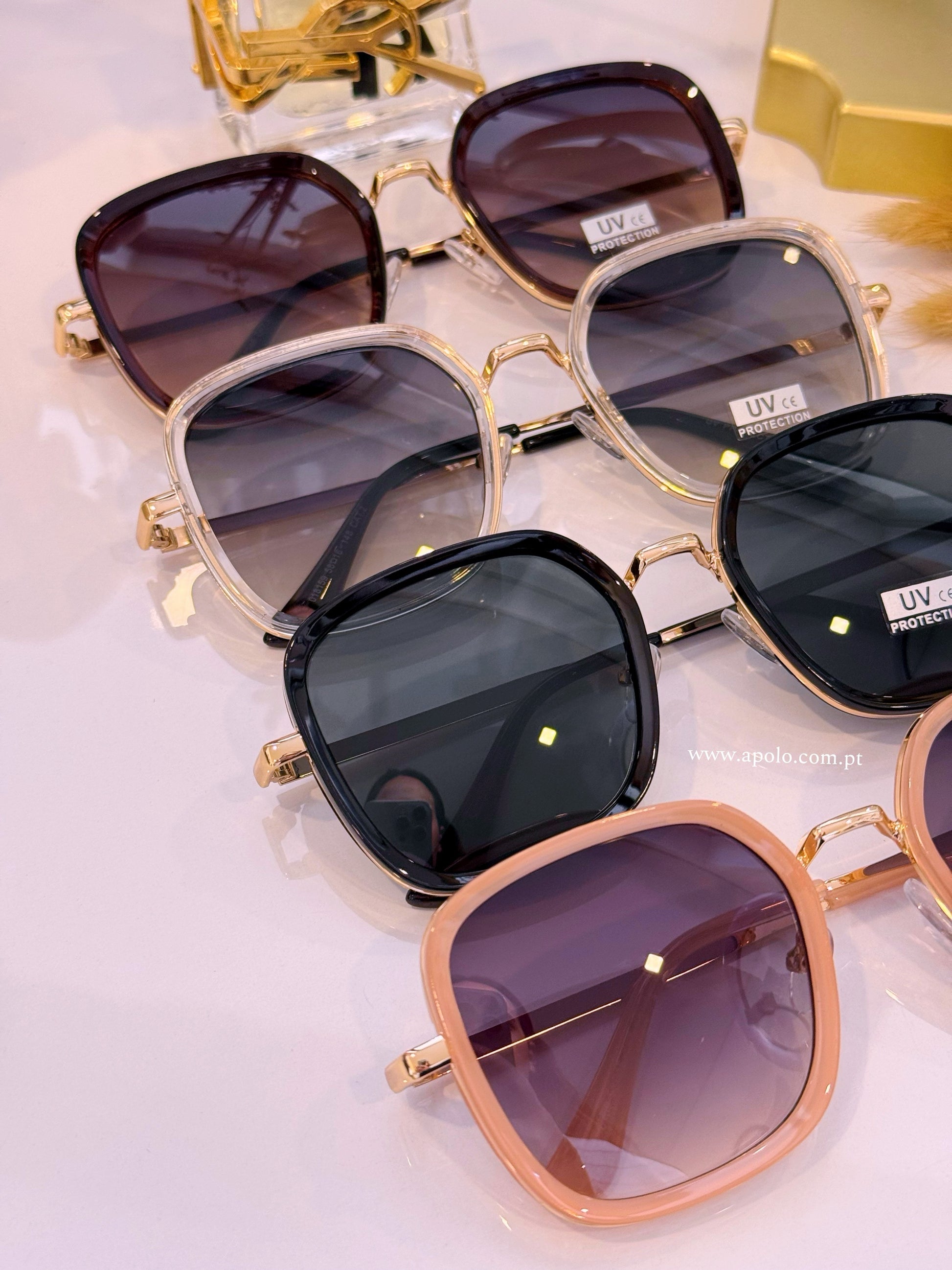 Óculos com armação de massa e metal | 5 Cores