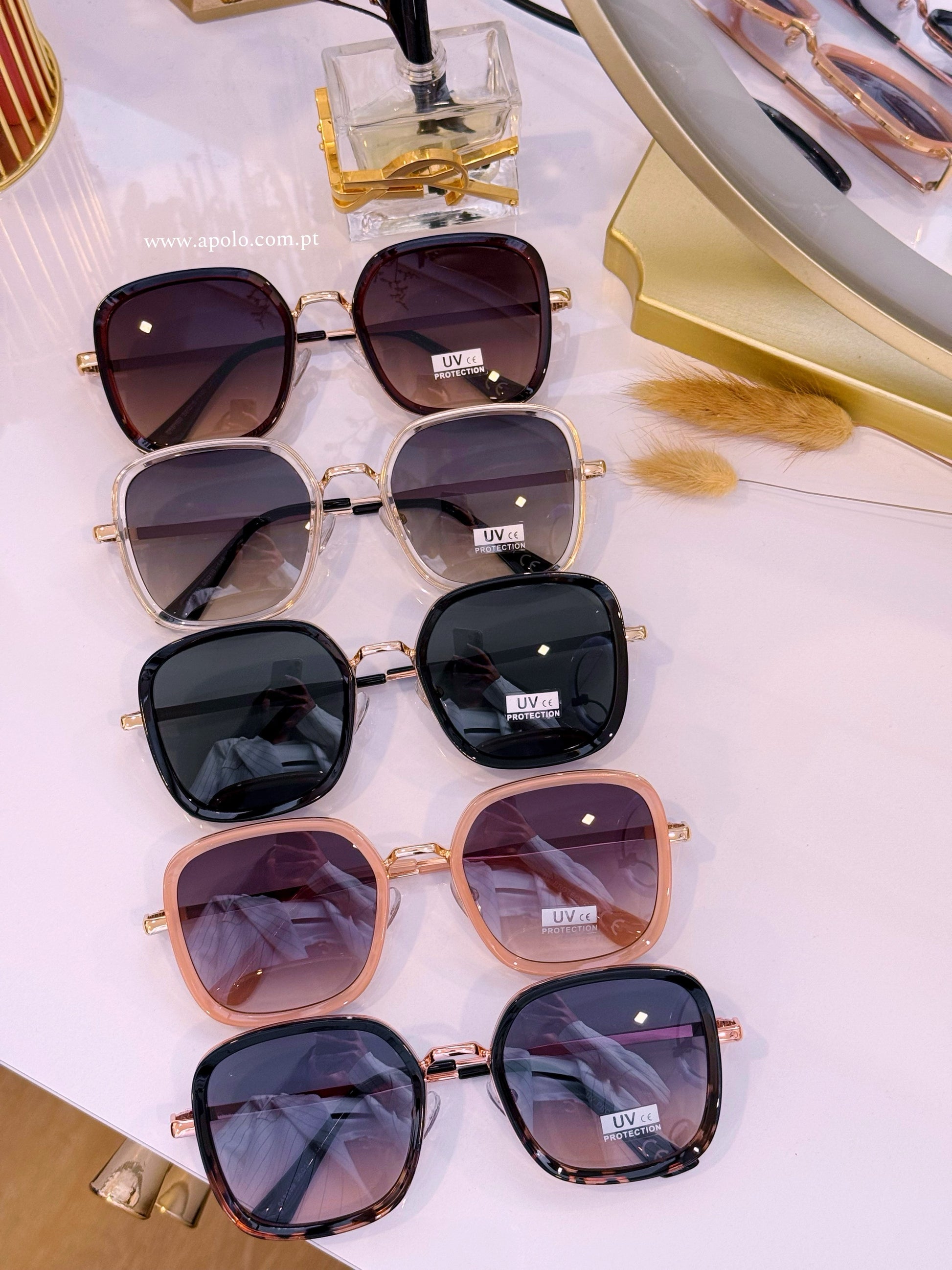 Óculos com armação de massa e metal | 5 Cores