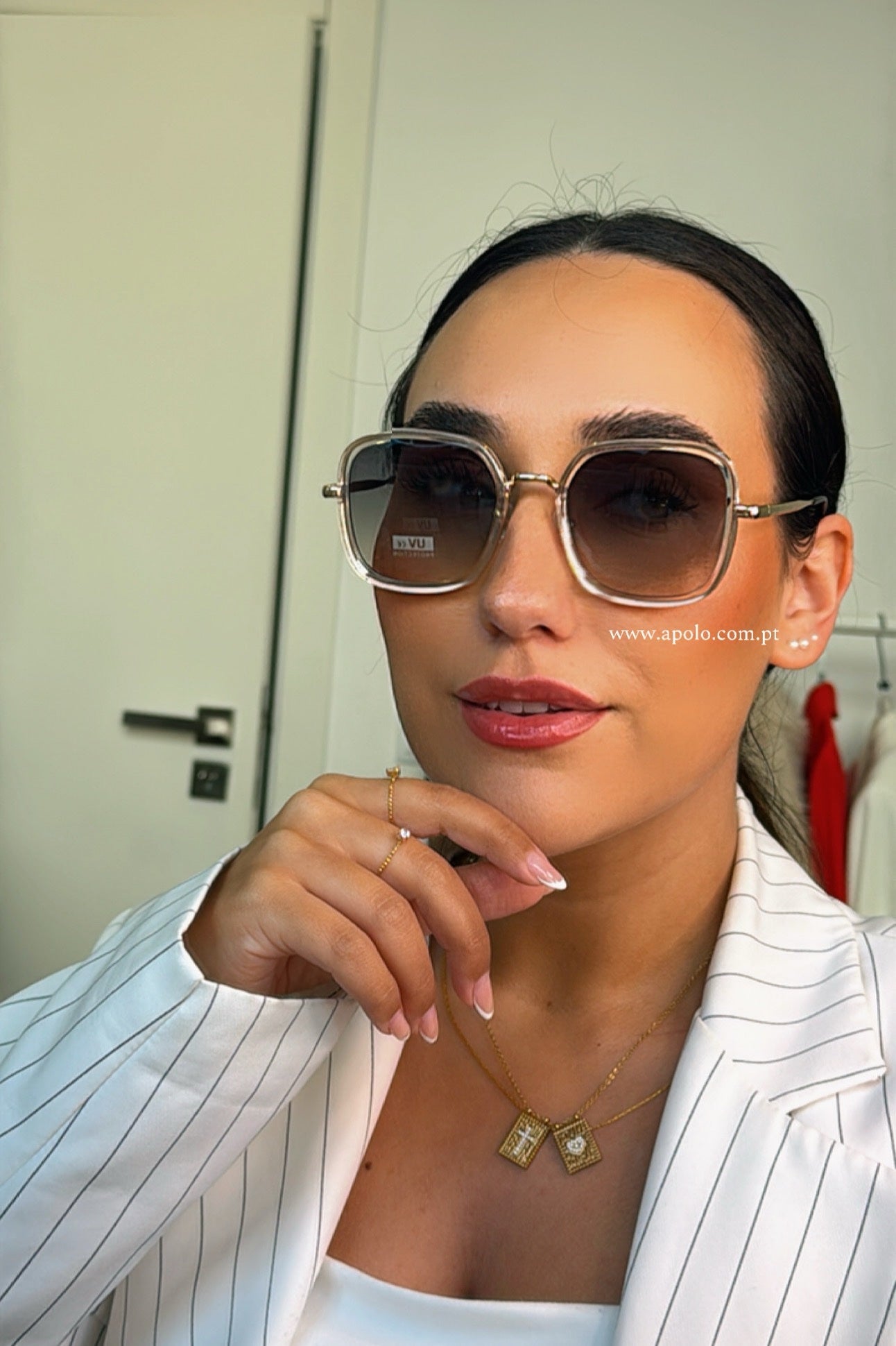 Óculos com armação de massa e metal | 5 Cores