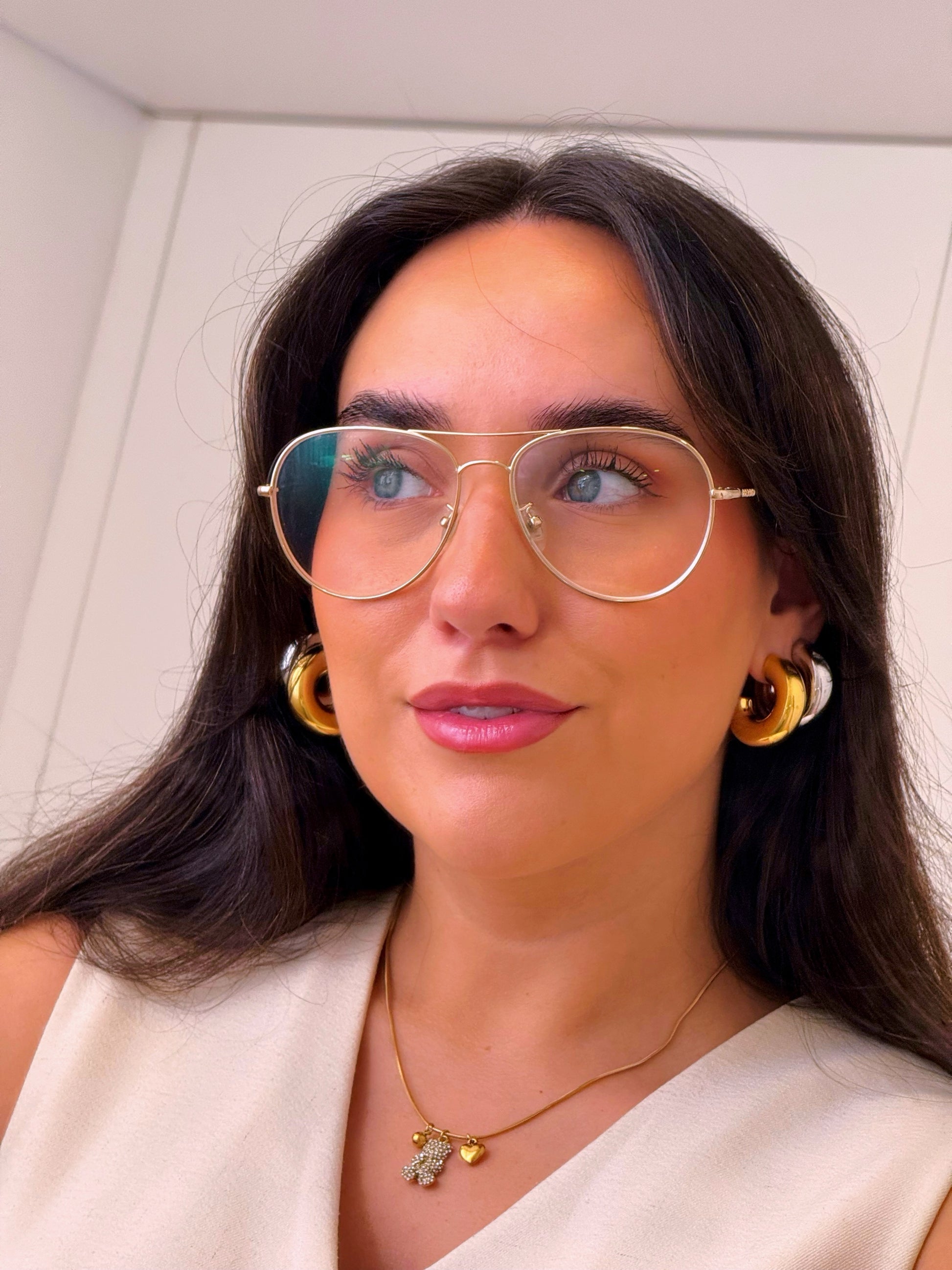 Argolas médias volumosas | 2 Cores