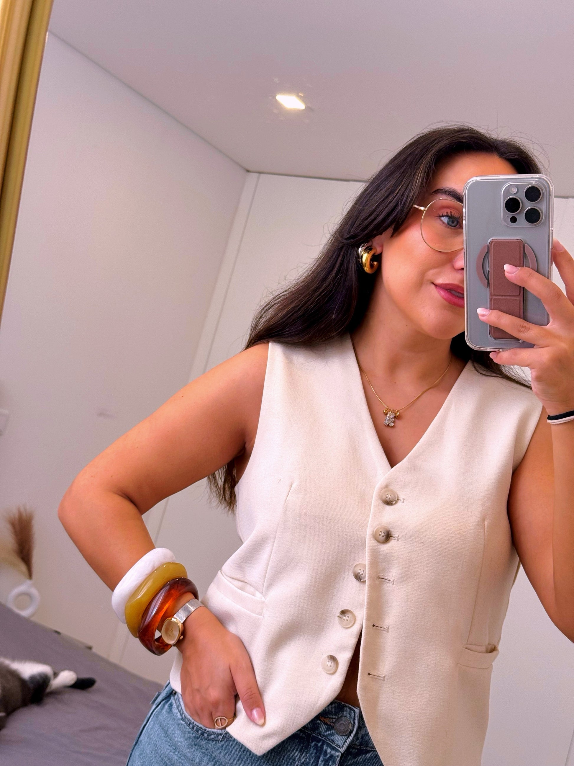 Argolas médias volumosas | 2 Cores