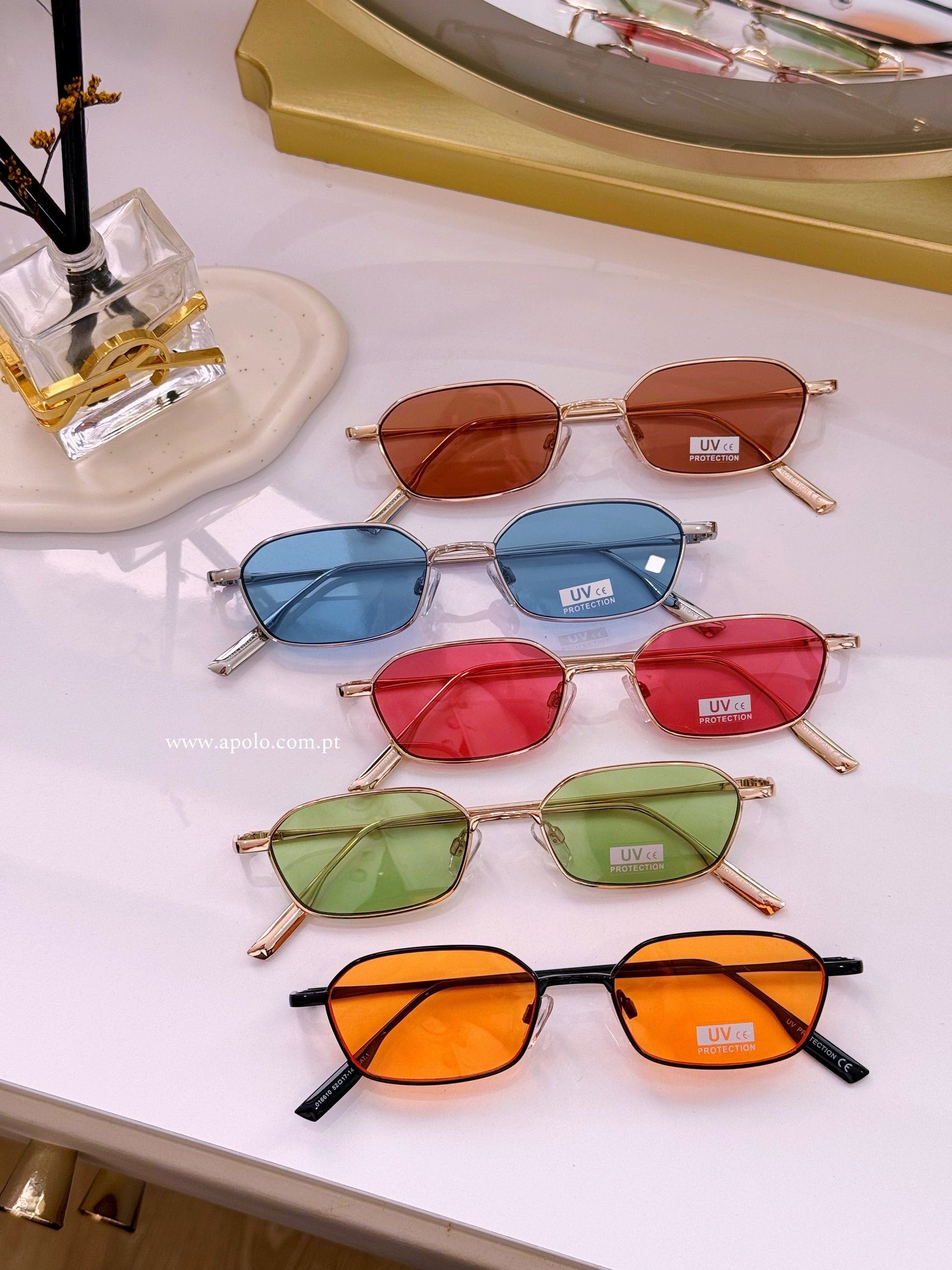 Óculos pequenos com lente colorida | 5 cores