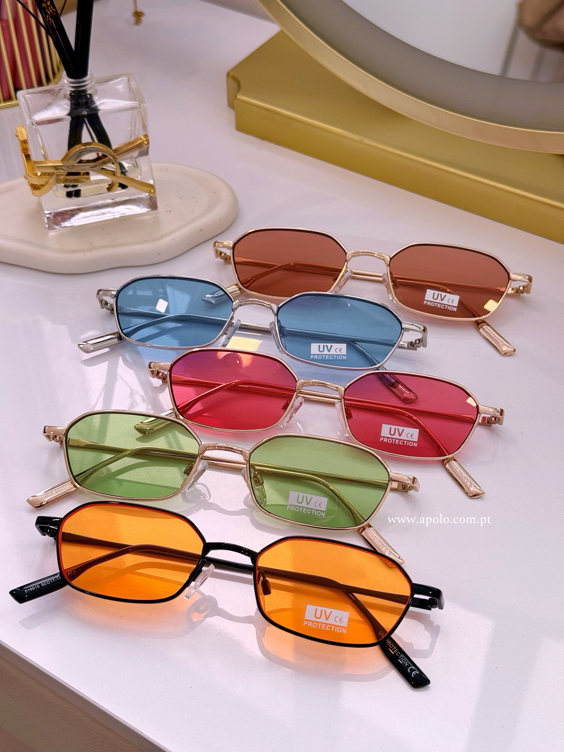 Óculos pequenos com lente colorida | 5 cores