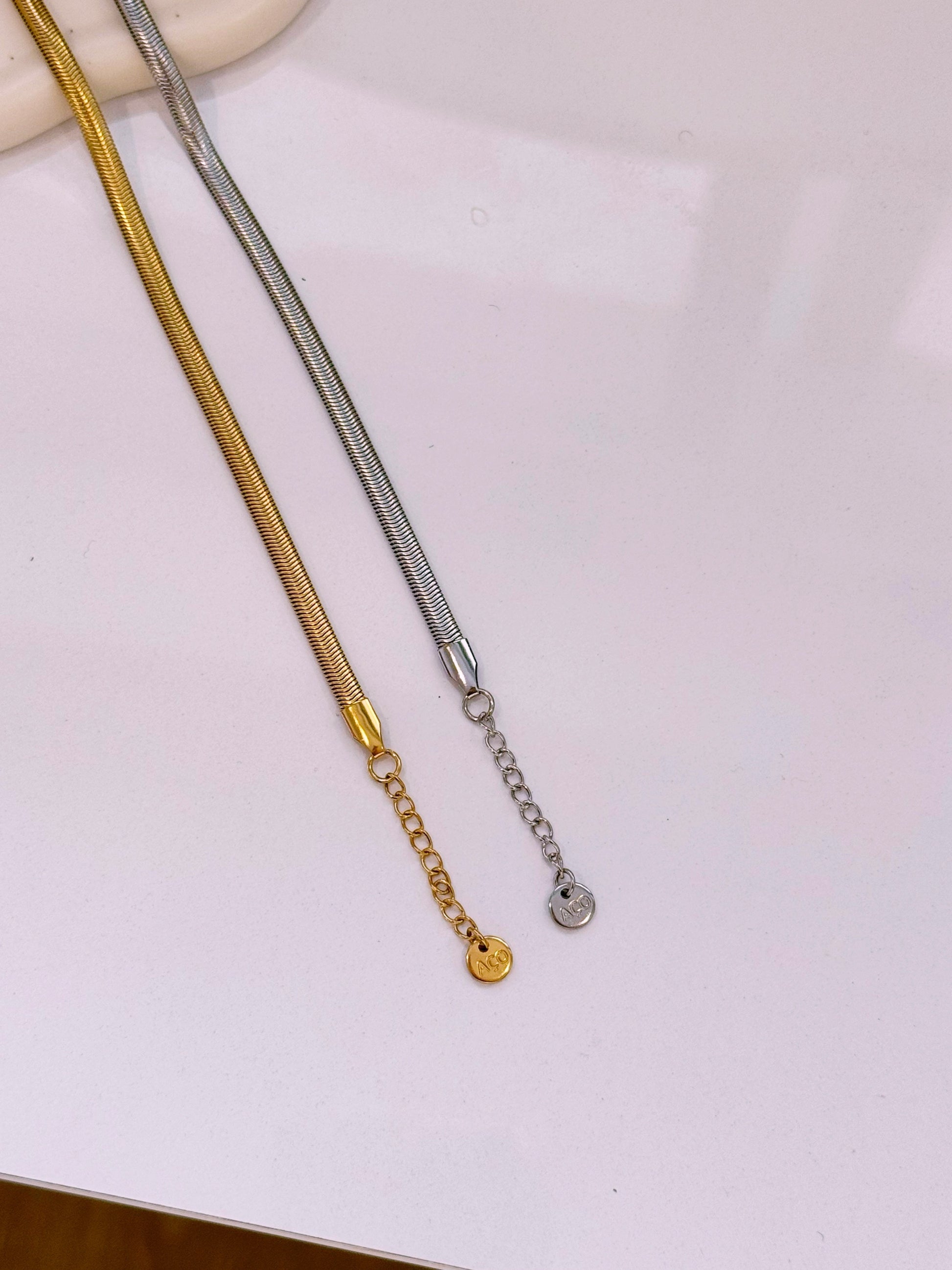 Pulseira malha achatada | 2 Cores