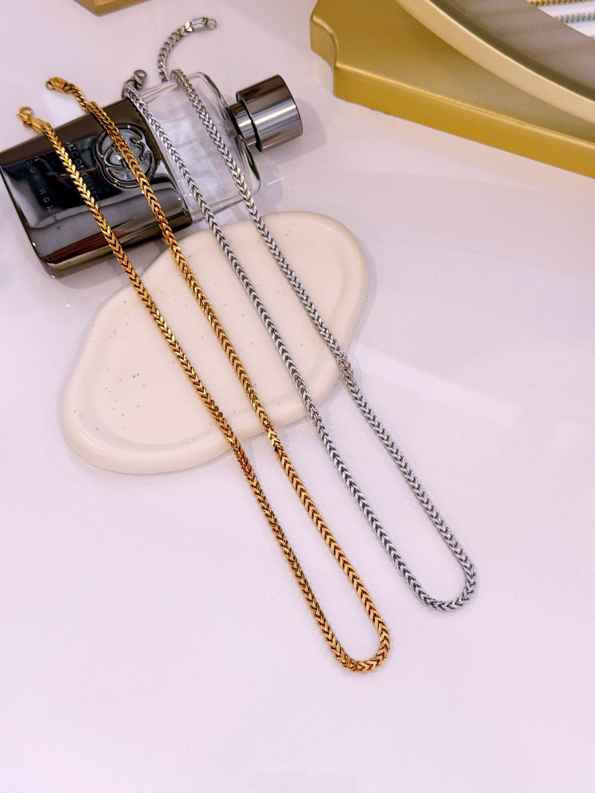 Colar malha cúbica | 2 Cores