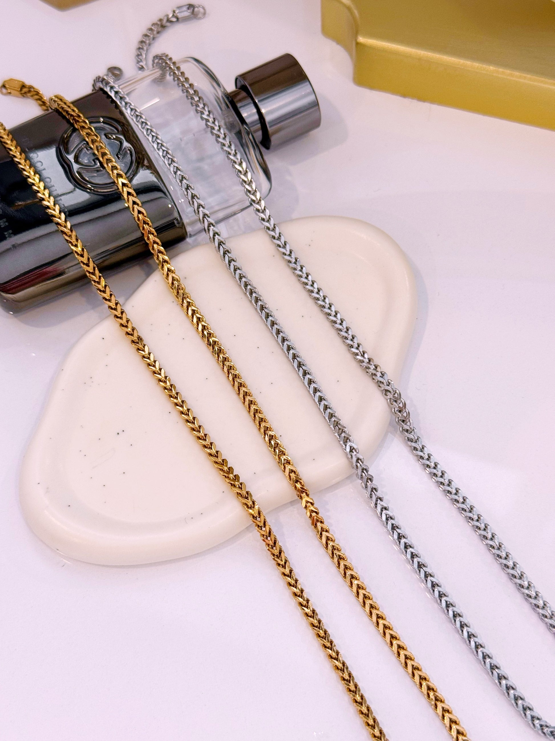 Colar malha cúbica | 2 Cores