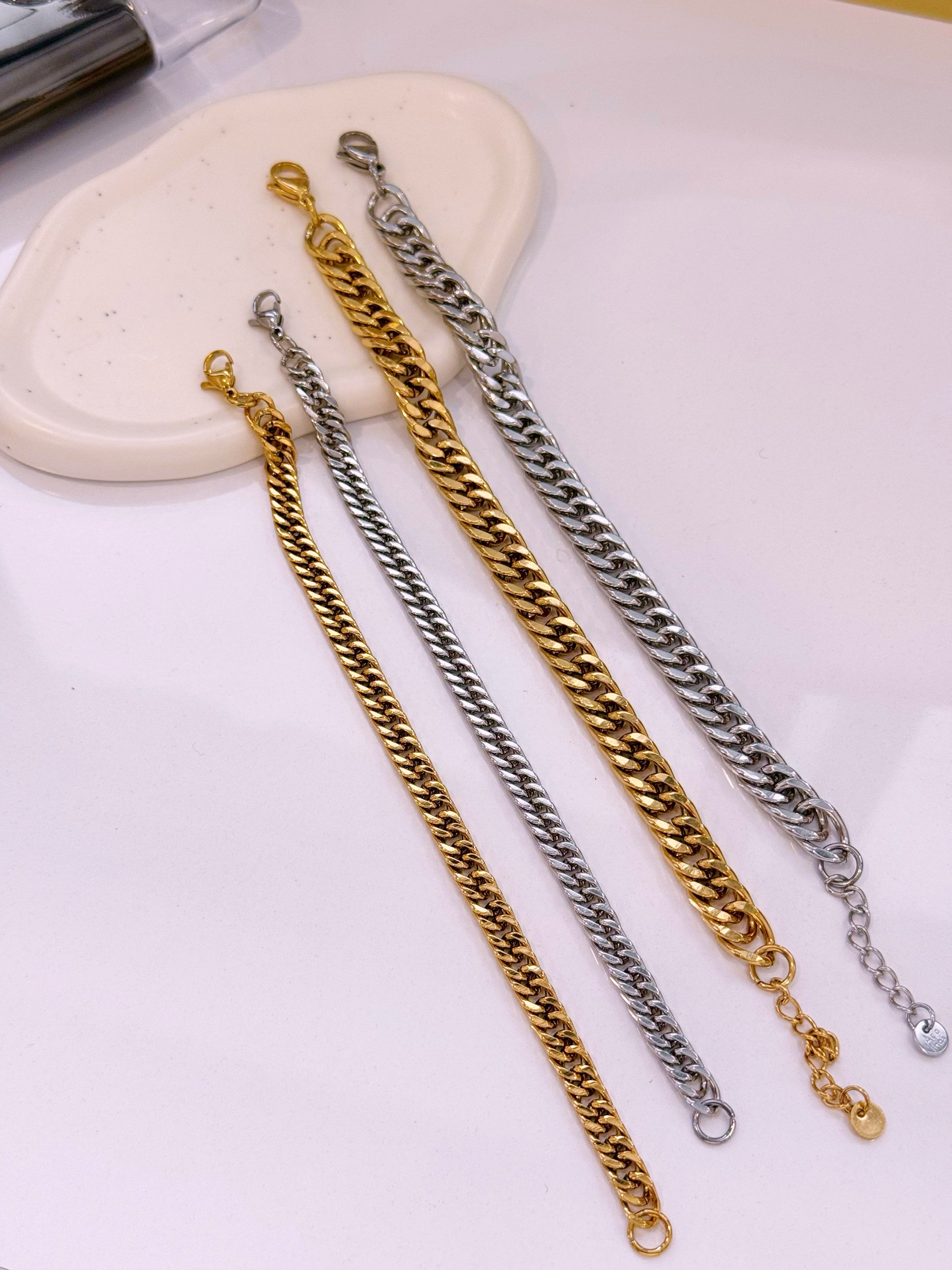 Pulseira malha entrelaçada | 2 Modelos