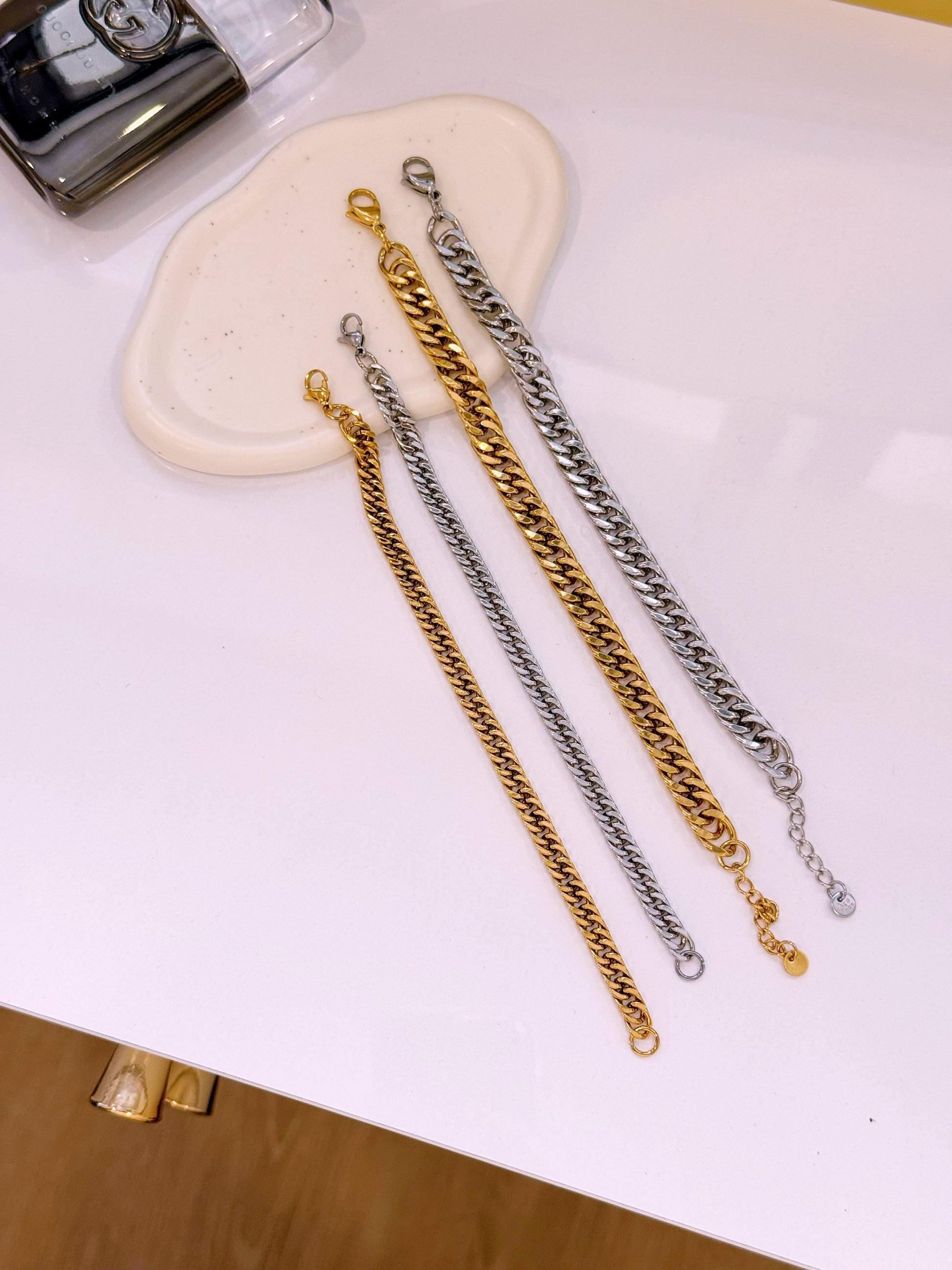 Pulseira malha entrelaçada | 2 Modelos