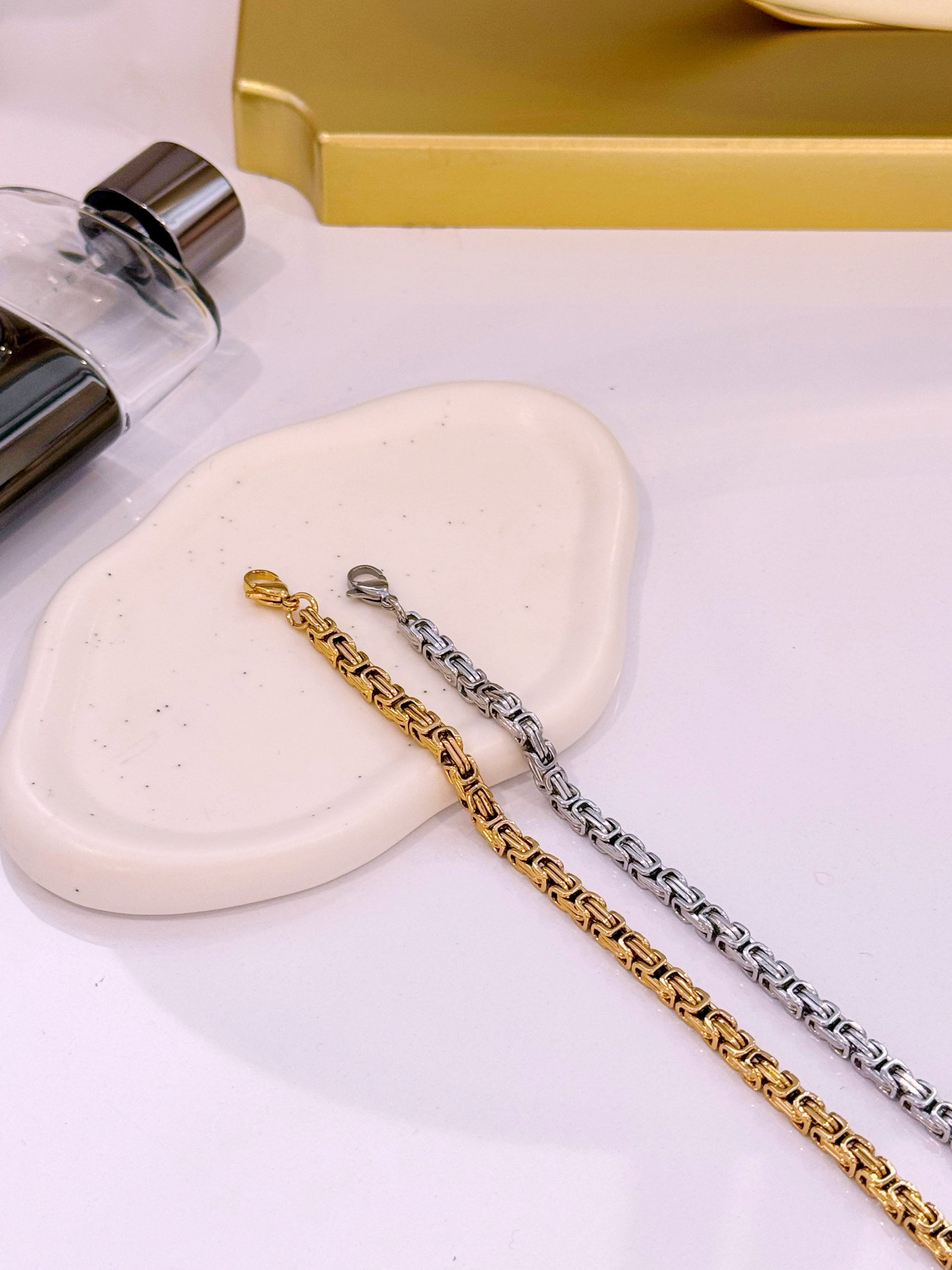 Pulseira elos pormenorizados | 2 Cores