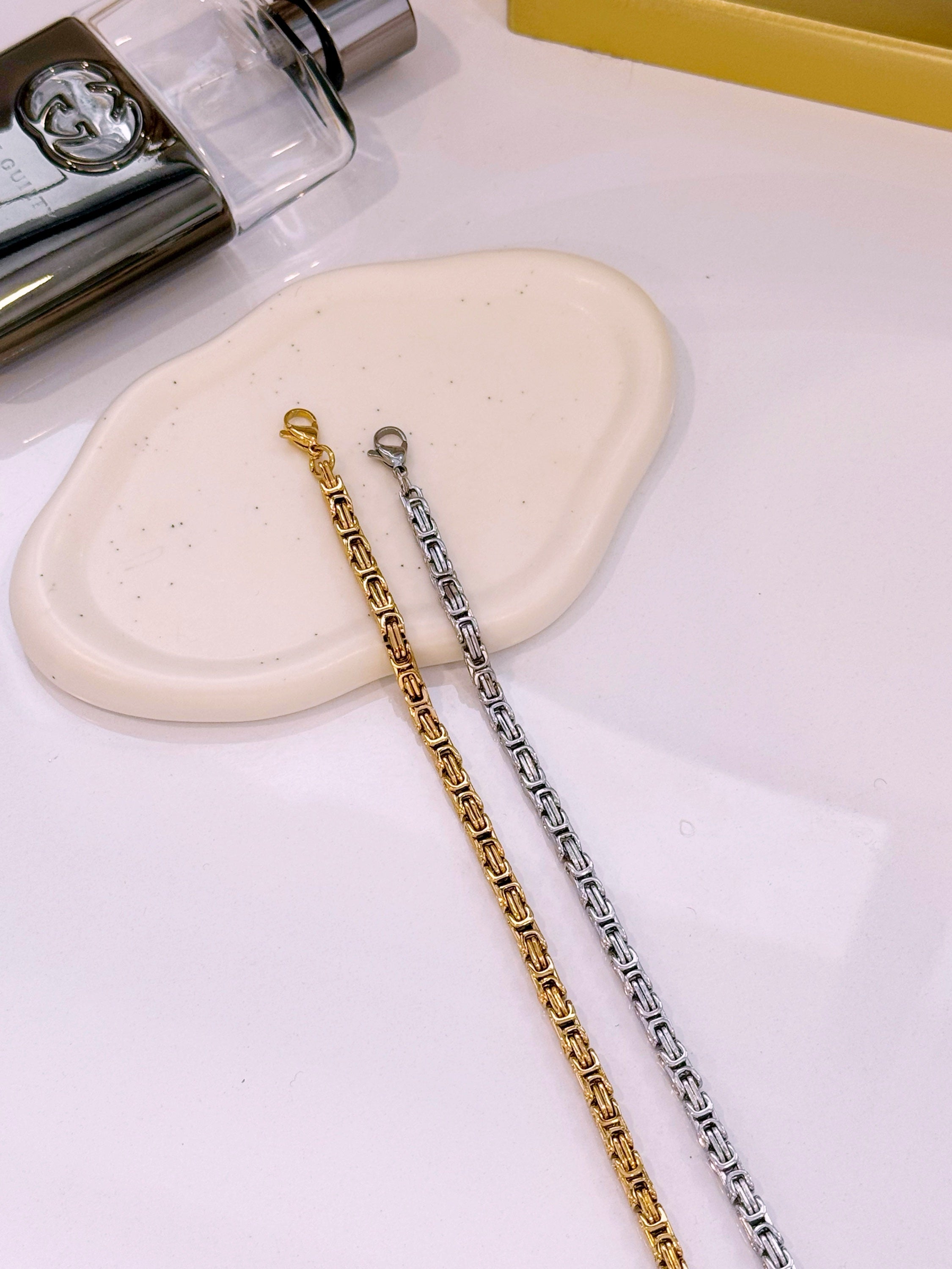 Pulseira elos pormenorizados | 2 Cores