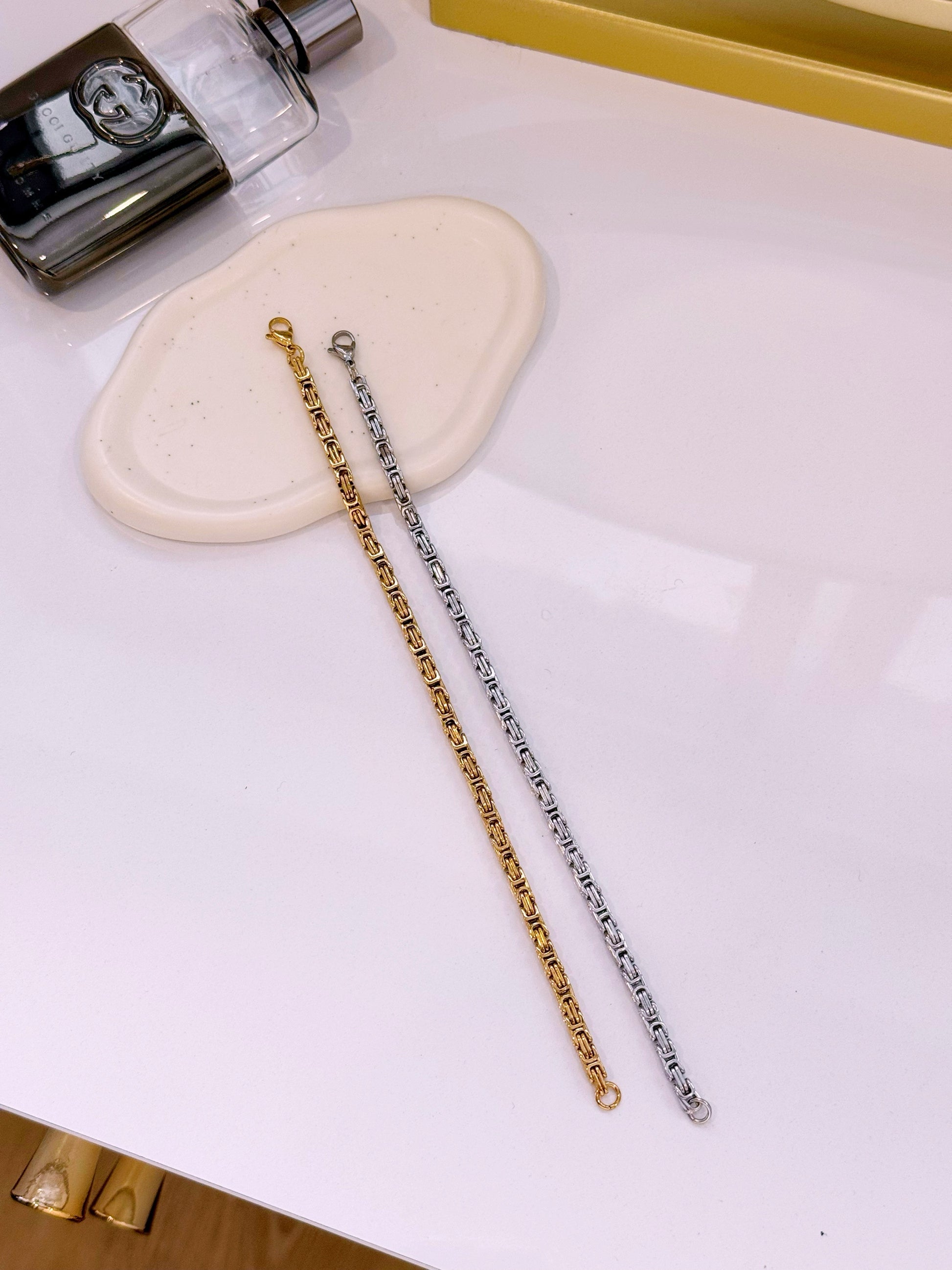 Pulseira elos pormenorizados | 2 Cores