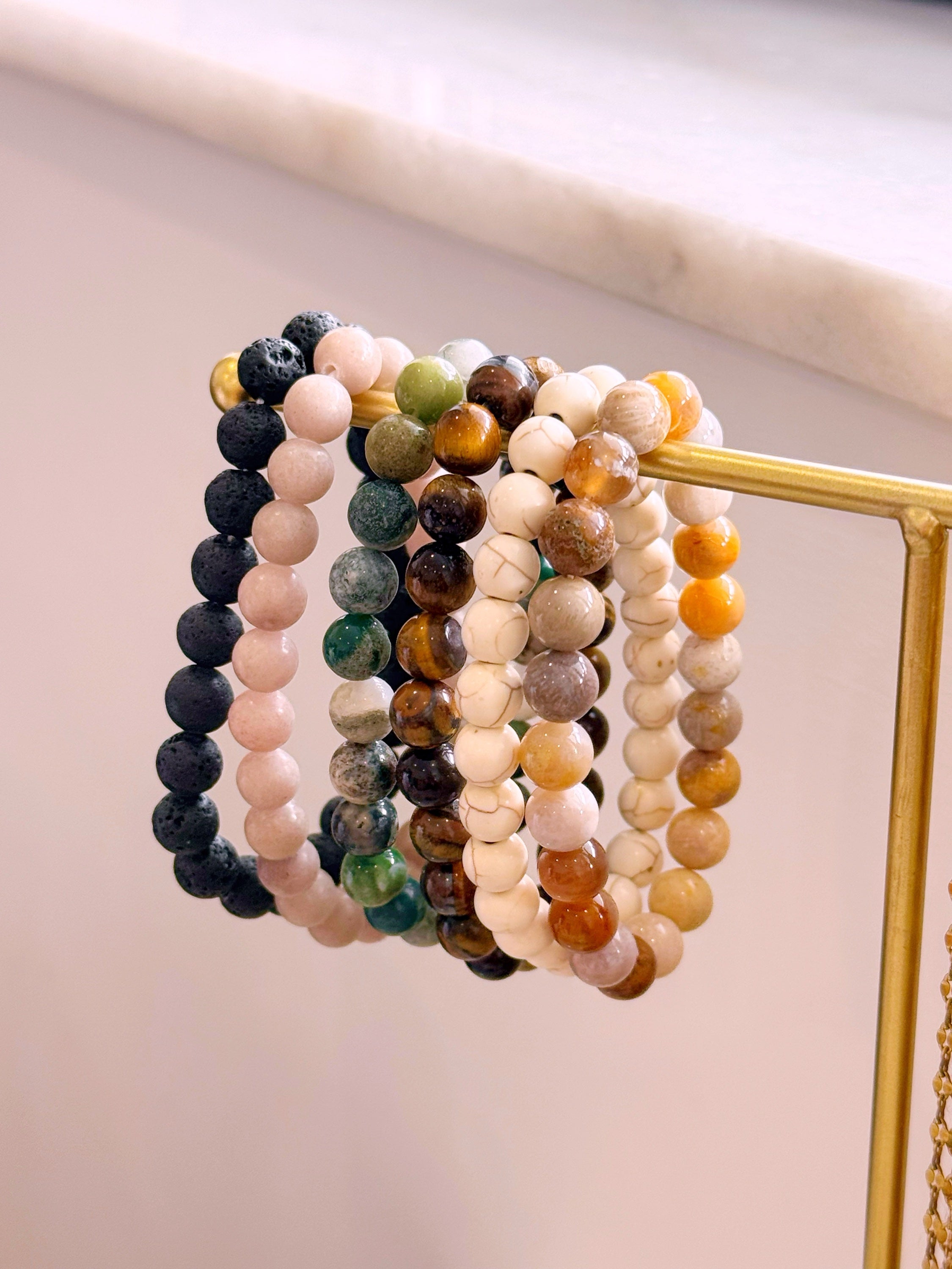 Pulseiras de pedrinhas | 6 Cores