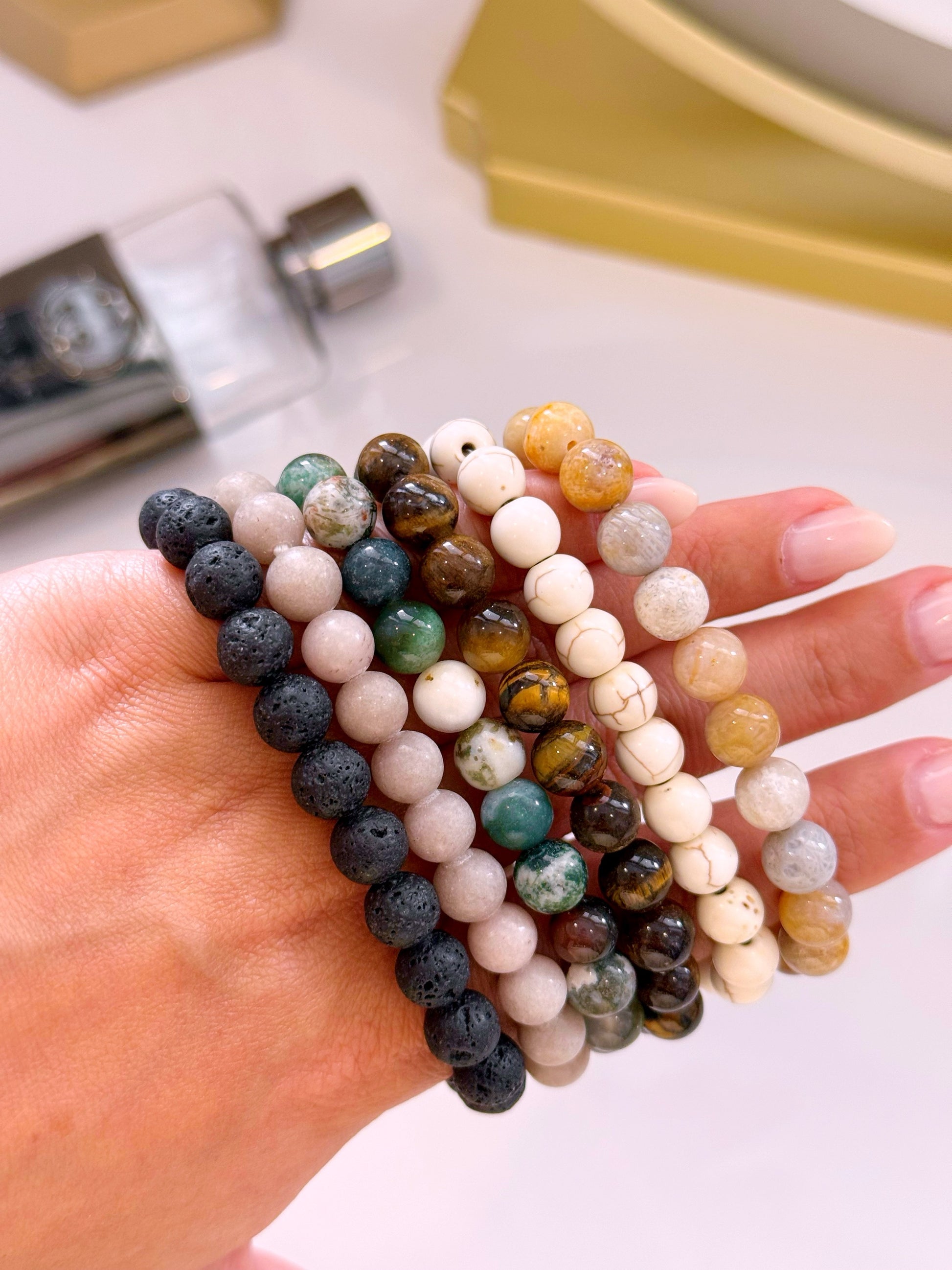 Pulseiras de pedrinhas | 6 Cores