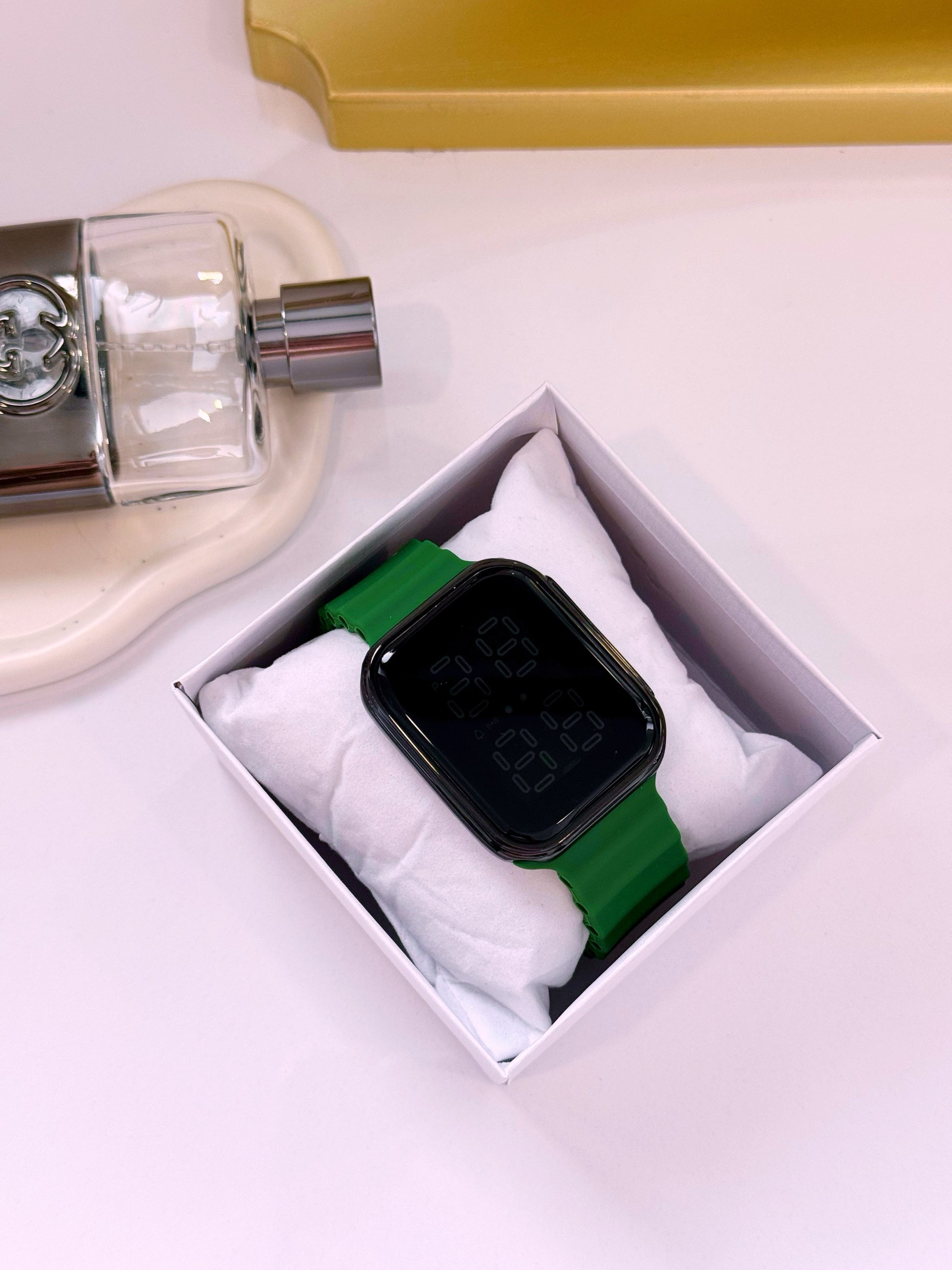 Relógio digital de silicone • retangular touch | 3 Cores