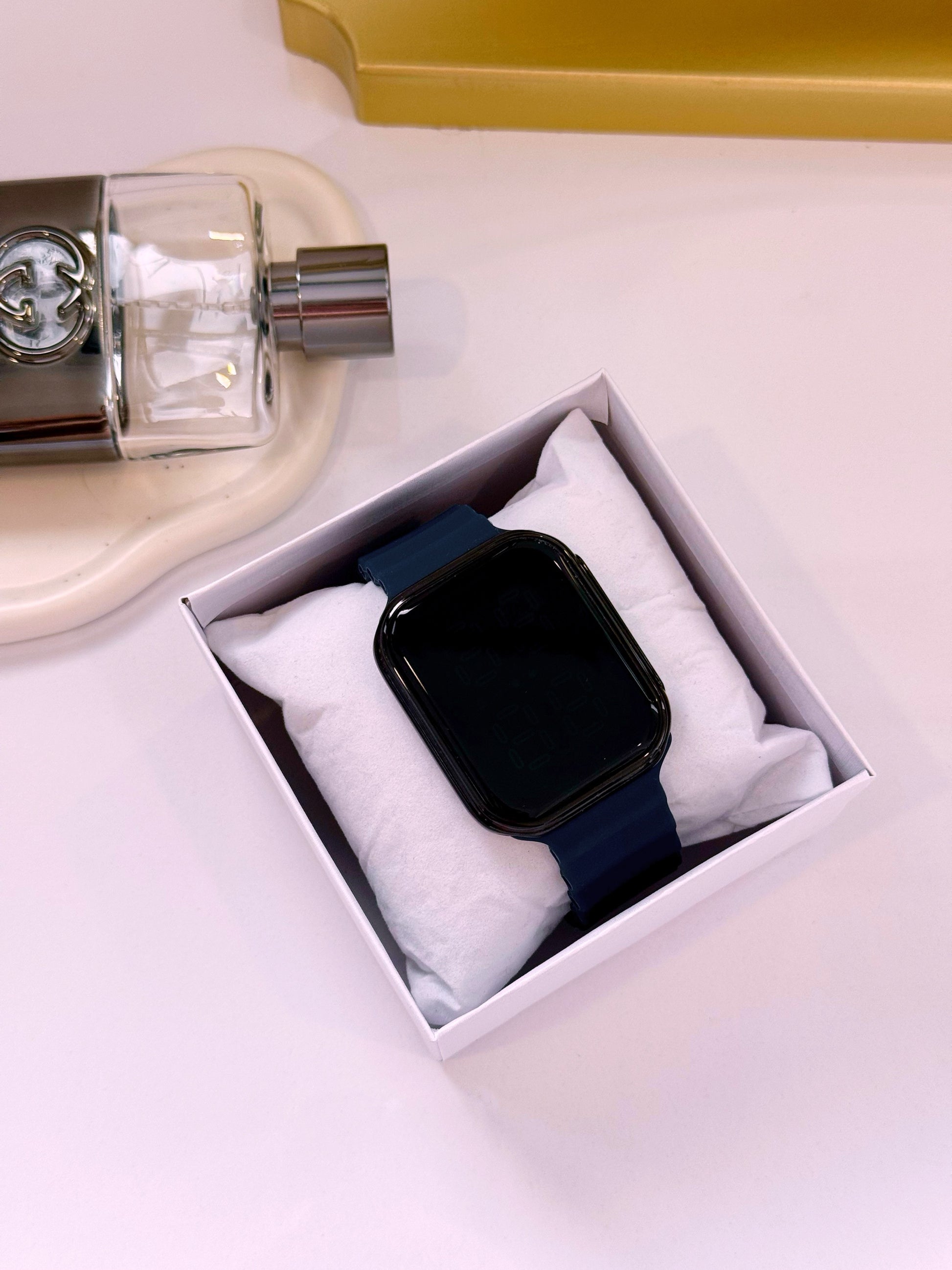 Relógio digital de silicone • retangular touch | 3 Cores