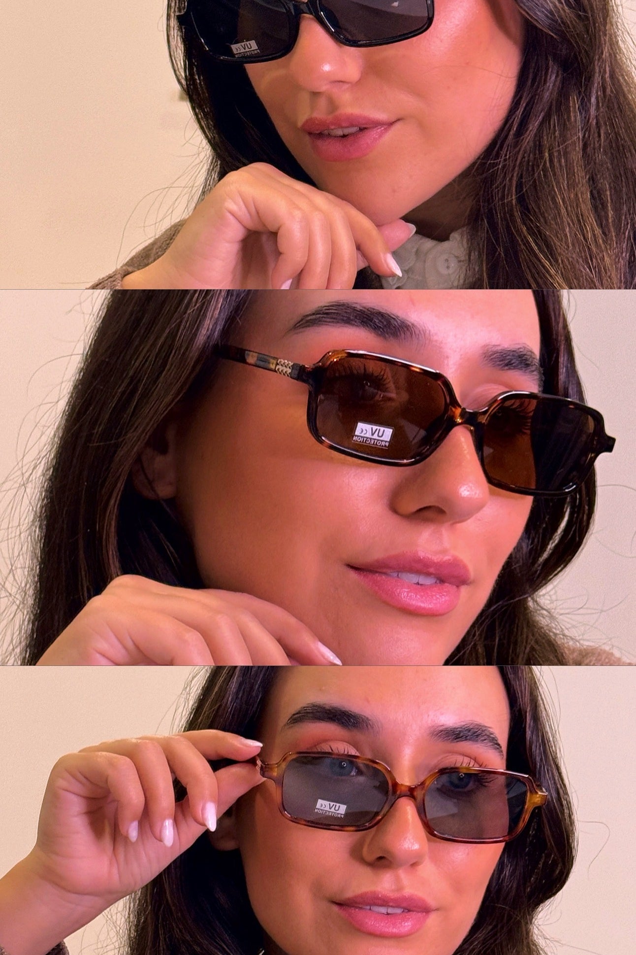 Óculos de massa retângulares | 3 Cores