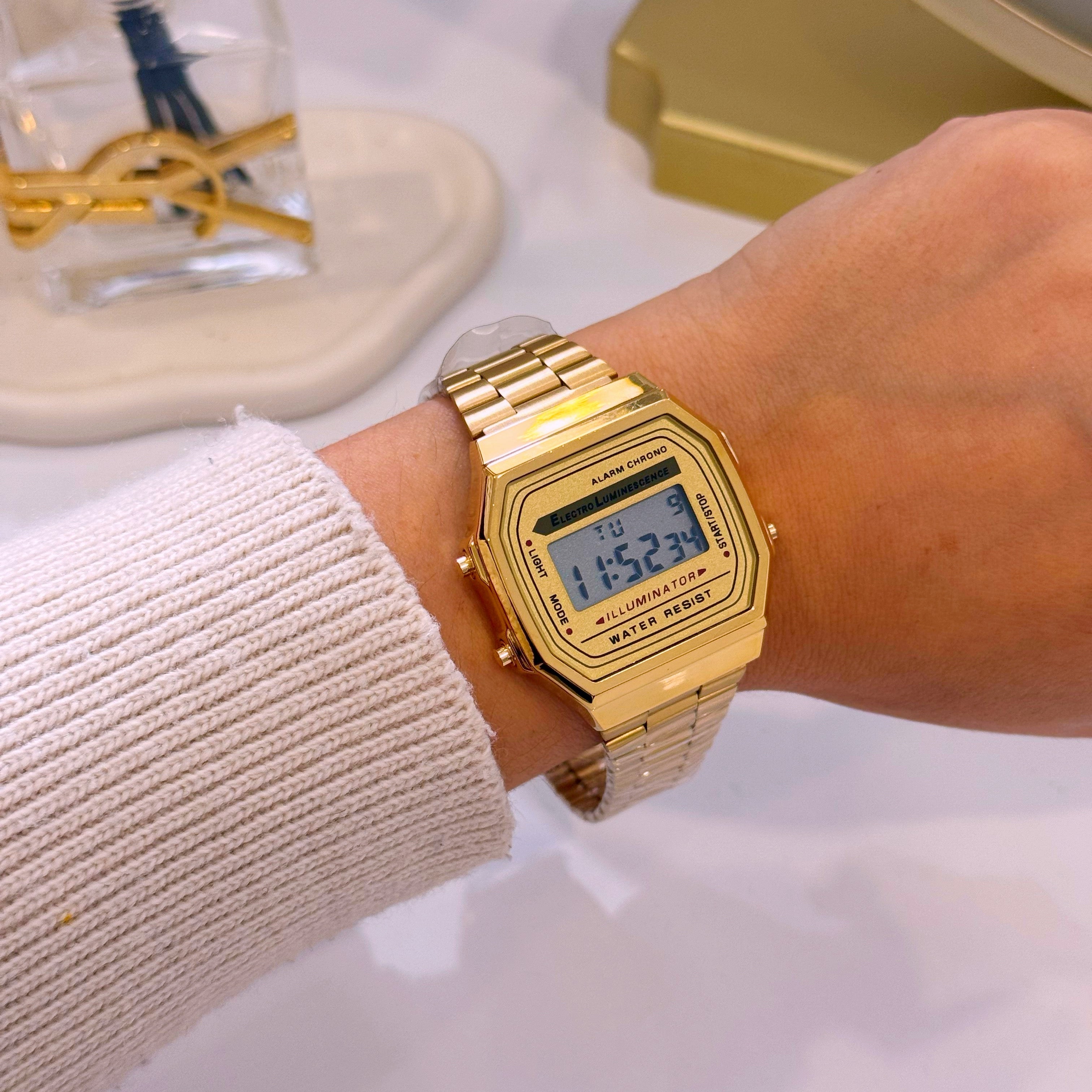 Relógio digital | Dourado