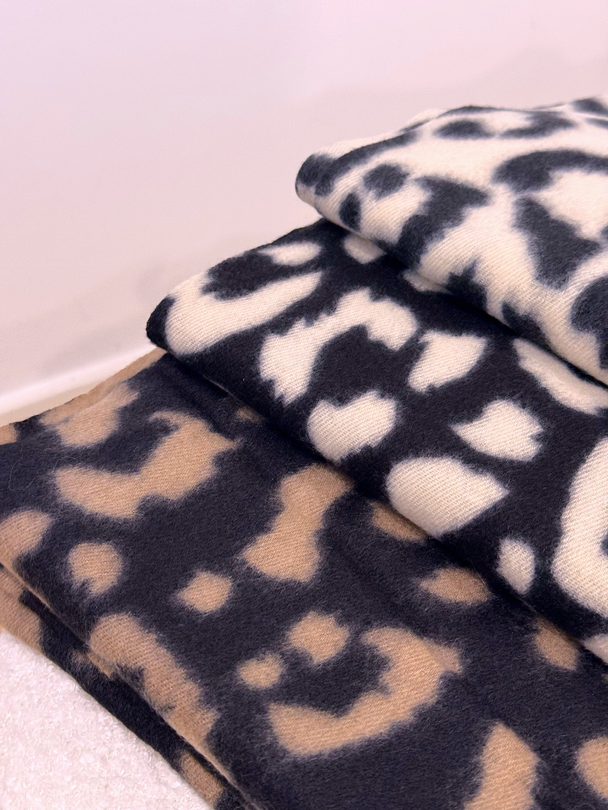 Cachecol Animal Print com Franjas | 3 cores