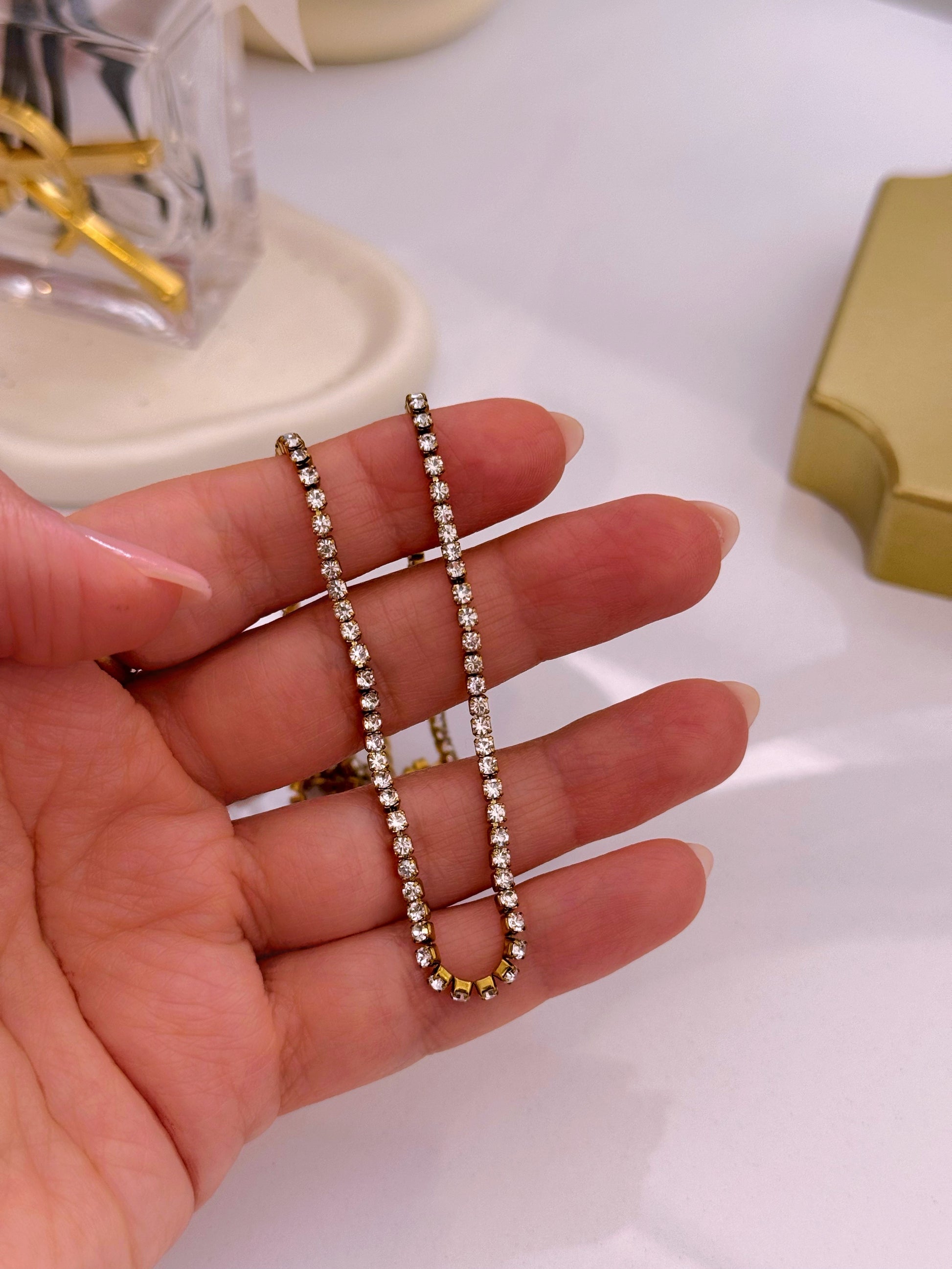 Colar elegante riviera | Dourado