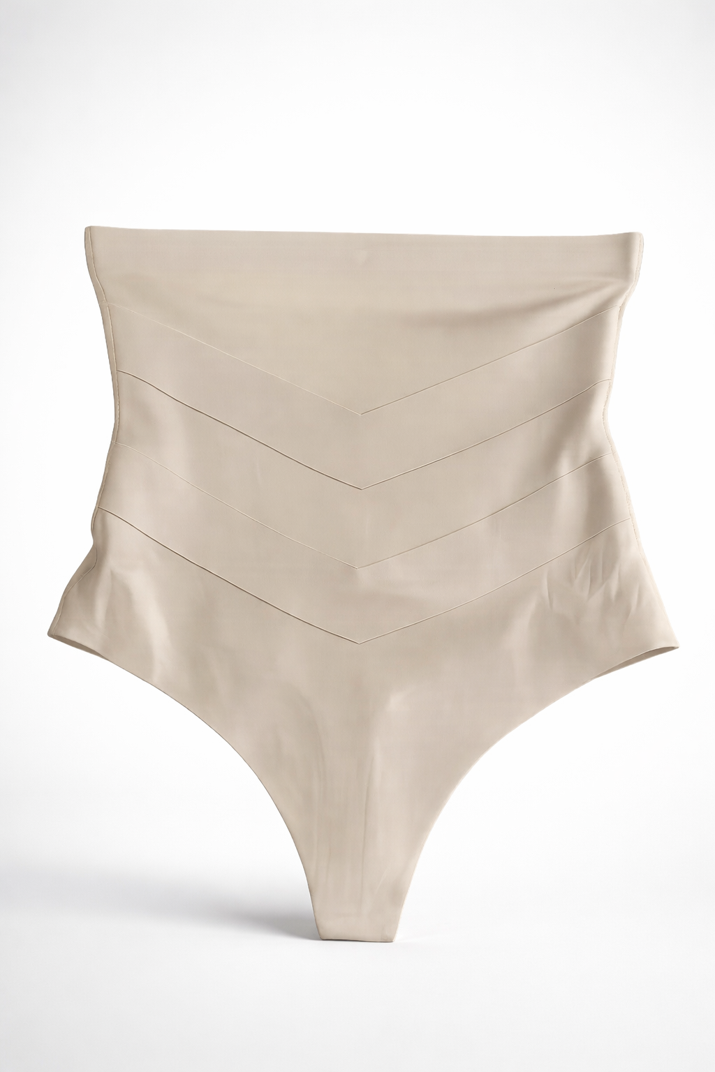 Cinta modeladora de cintura alta com banda de silicone | S, M e L • 2 cores