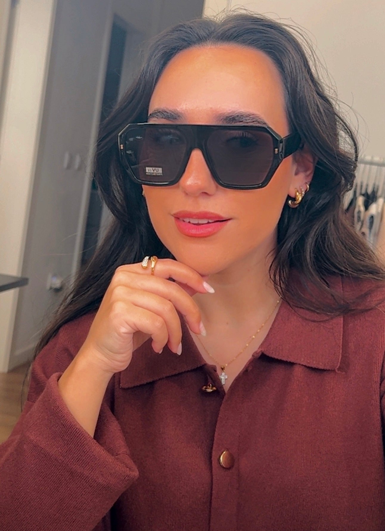 Óculos com armação em massa | Armação preta