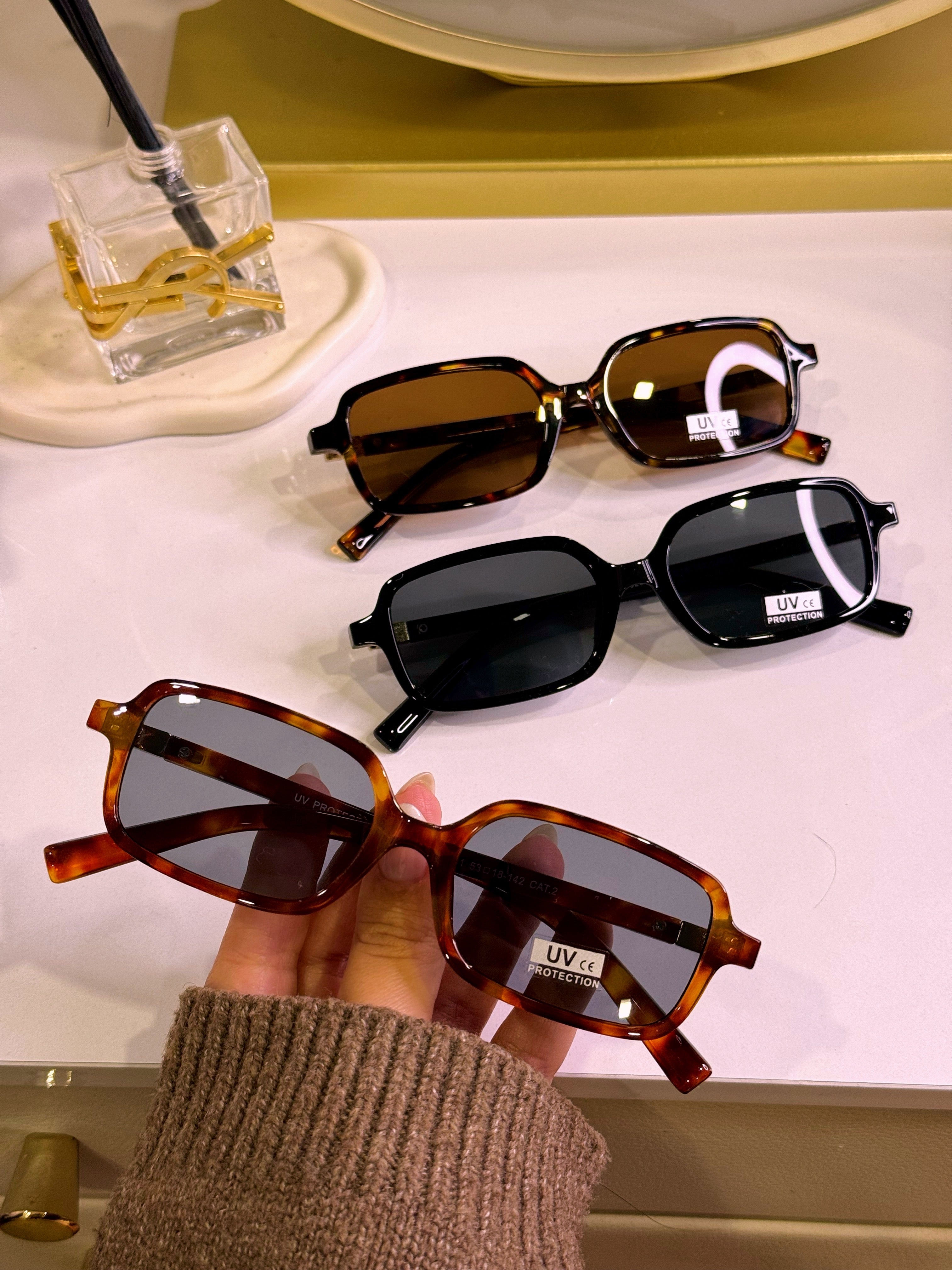 Óculos de massa retângulares | 3 Cores