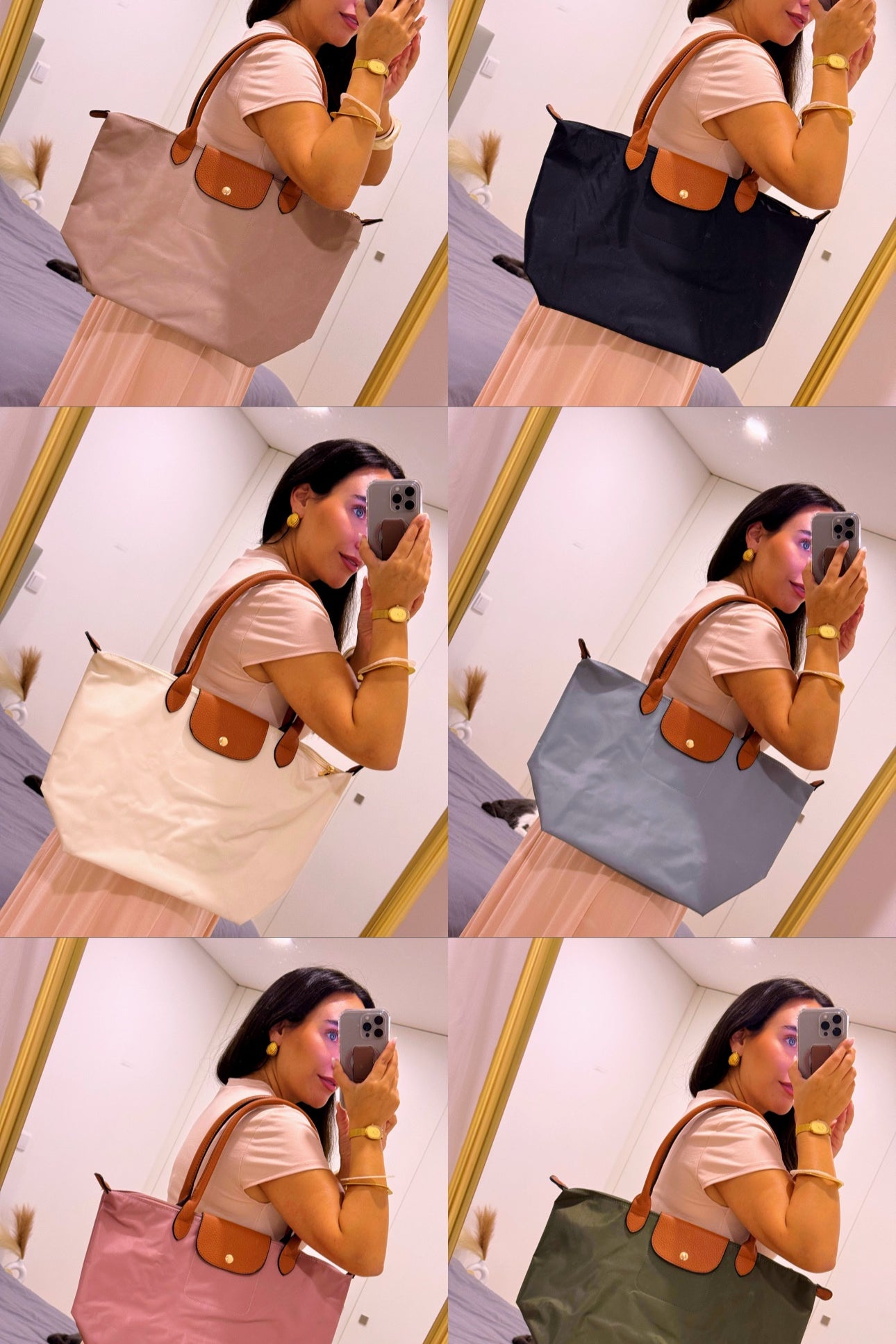 Mala de ombro grande em tecido • Shopper / Tote Bag • tamanho L  | 6 Cores